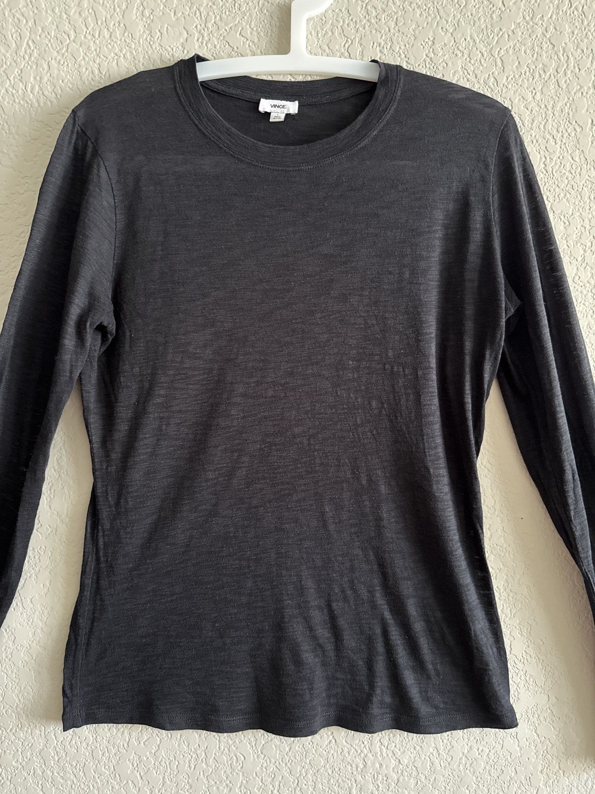 Vince Vince Pima Cotton L/S Tee Shirt Size S / US 4 / IT 40 - 3 Thumbnail