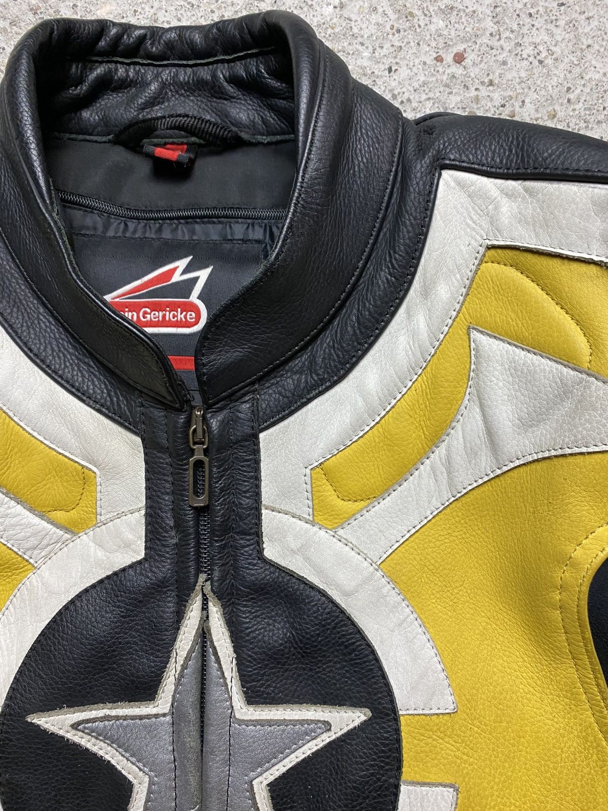 Hein Gericke Hein hericke vintage motorcycle leather jacket y2k yellow Size US M / EU 48-50 / 2 - 7 Thumbnail