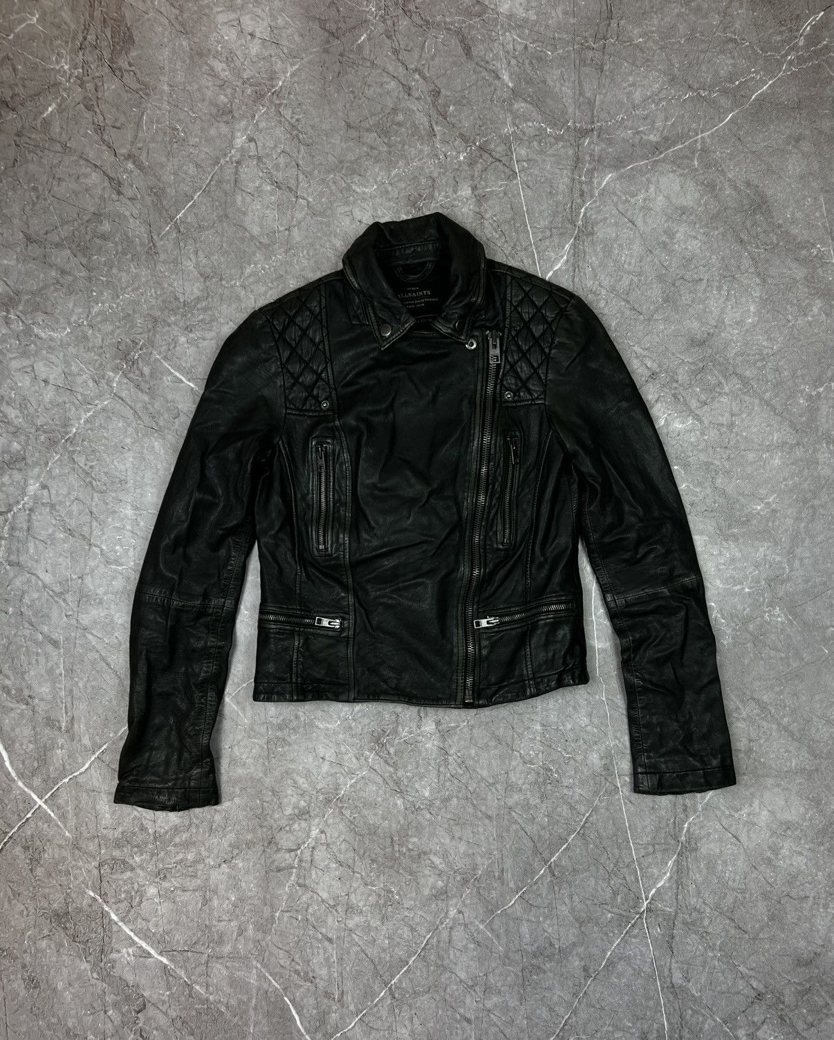 Allsaints Allsaints leather jacket streetwear Size S / US 4 / IT 40 - 2 Thumbnail