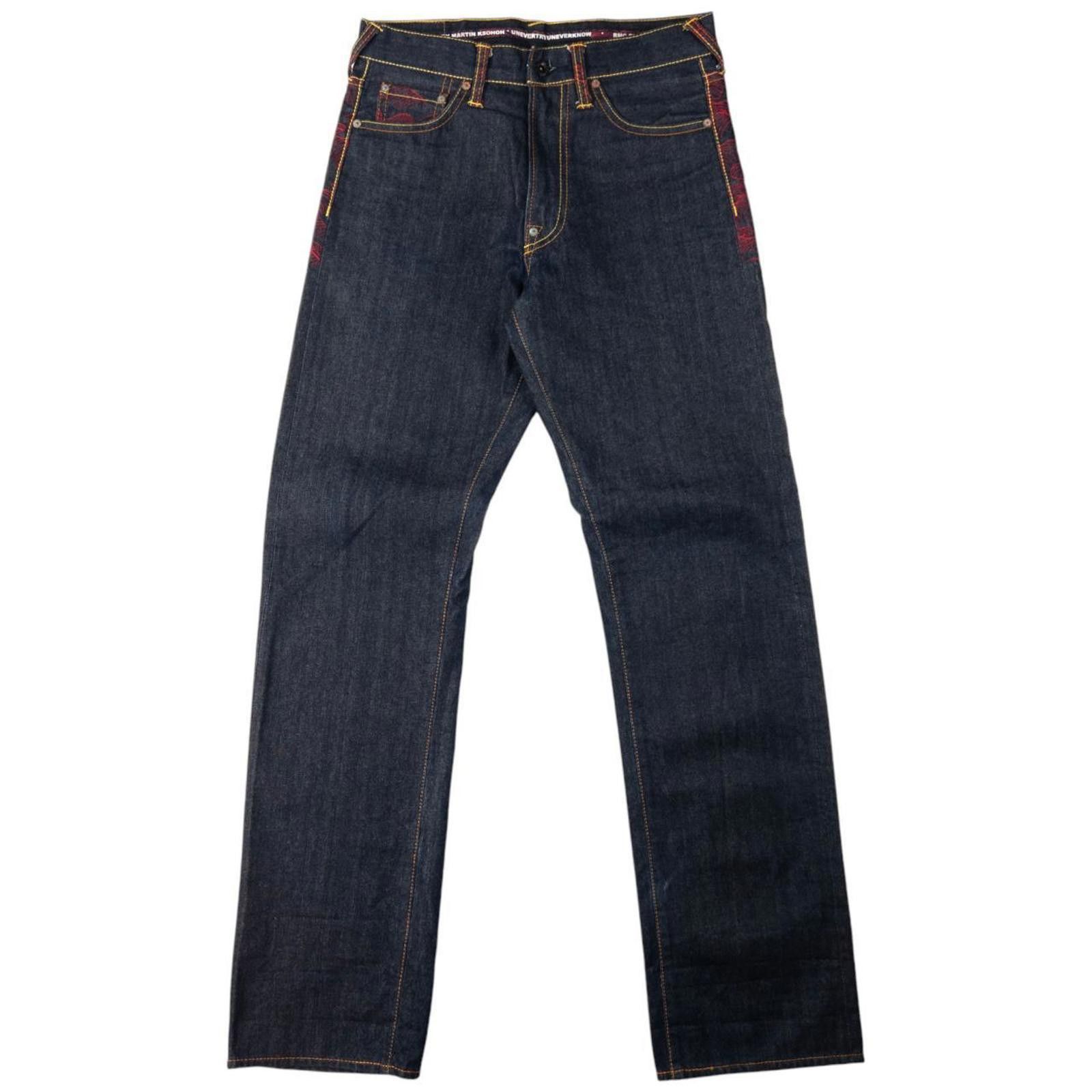 Other Vintage RMC Red Monkey Company Wave Denim Jeans Size W34 Size US 30 / EU 46 - 3 Thumbnail