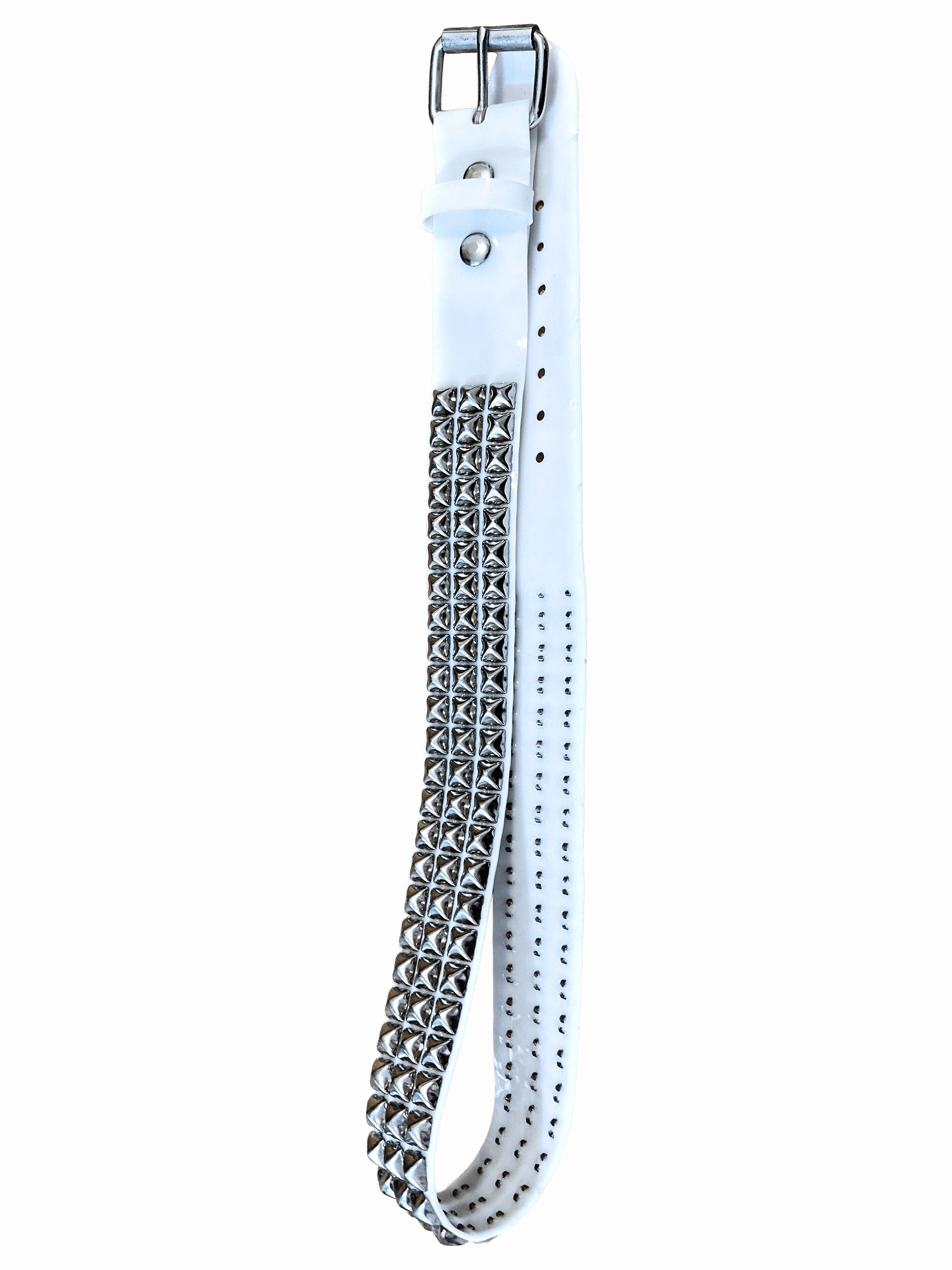 Other Latex Metal Pyramid Stud Belt Size ONE SIZE - 2 Thumbnail