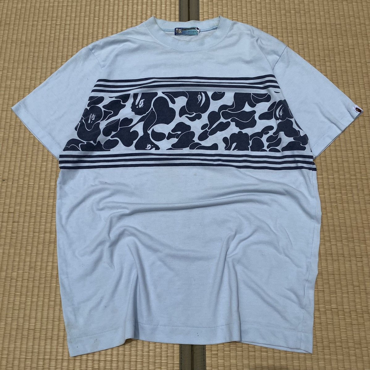 Bape × Vintage Vtg Y2K Bape Made with General Wrap Around Camo Tee SS RARE Size US L / EU 52-54 / 3 - 1 Thumbnail