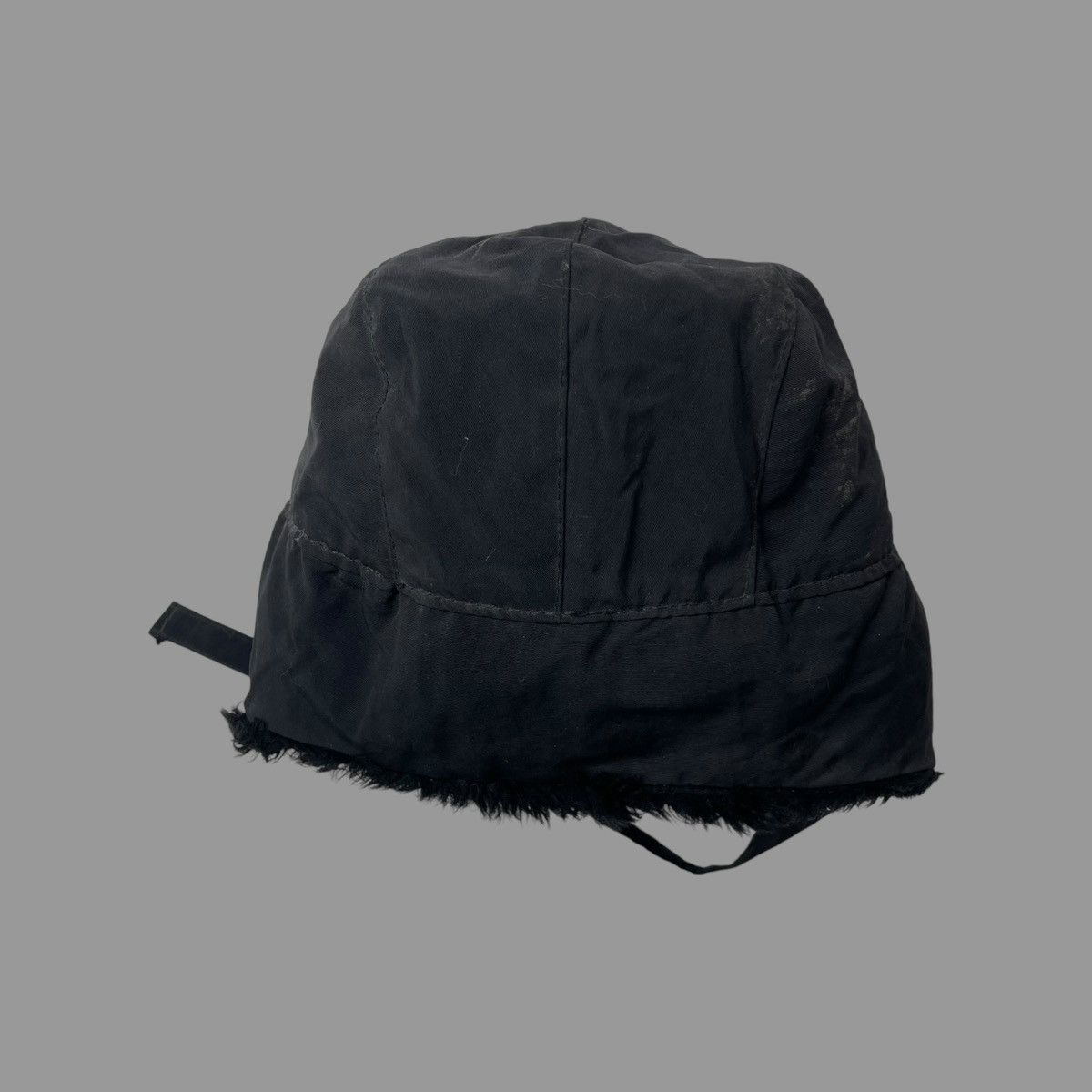Vintage Vintage 80s black trapper hat Size ONE SIZE - 4 Thumbnail