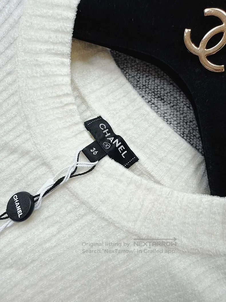 Chanel Chanel 20k equestrian series lace stitching black and whit Size XS / US 0-2 / IT 36-38 - 5 Thumbnail