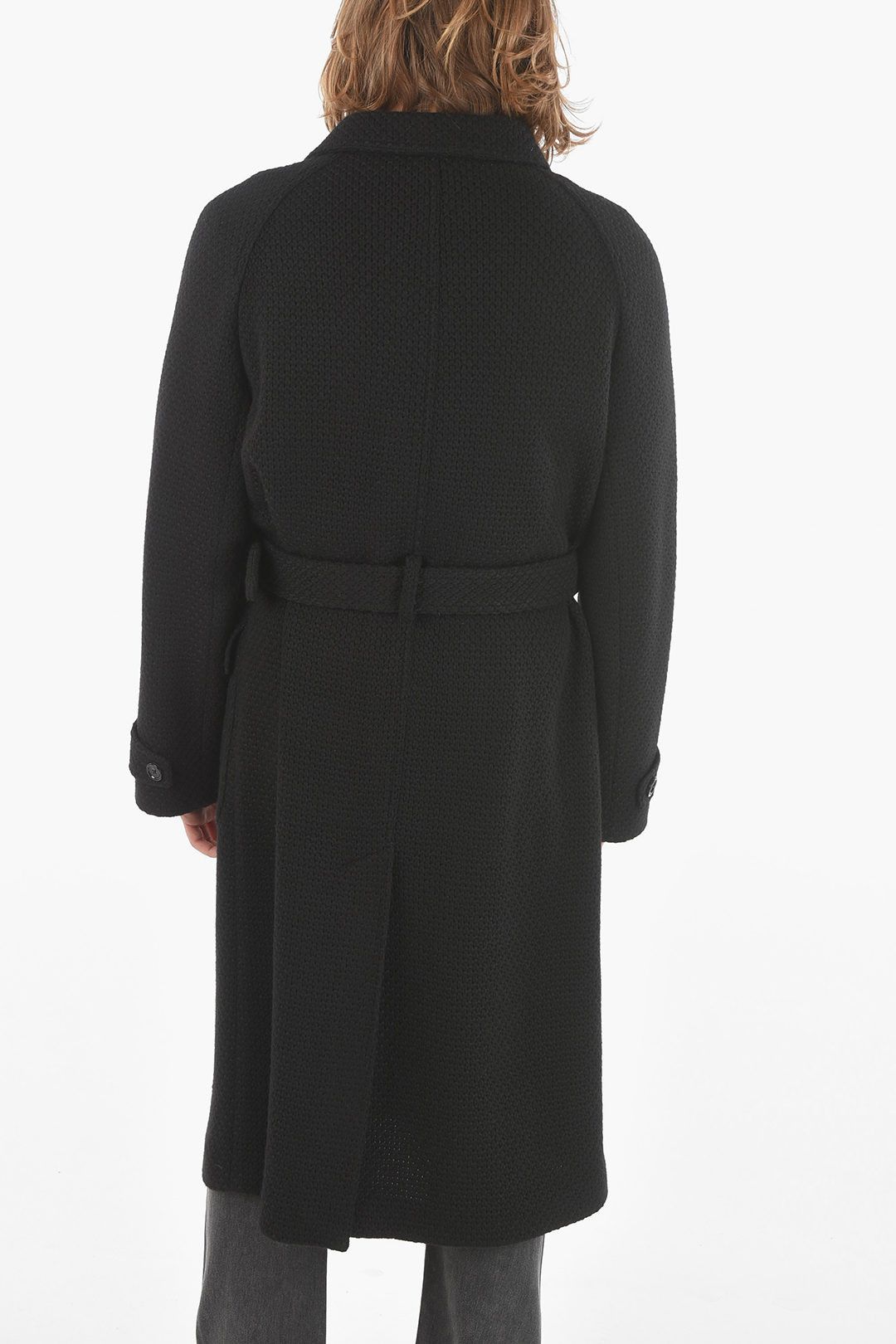 Dolce & Gabbana o1y0125 Belt Coat in Black Size US M / EU 48-50 / 2 - 2 Thumbnail
