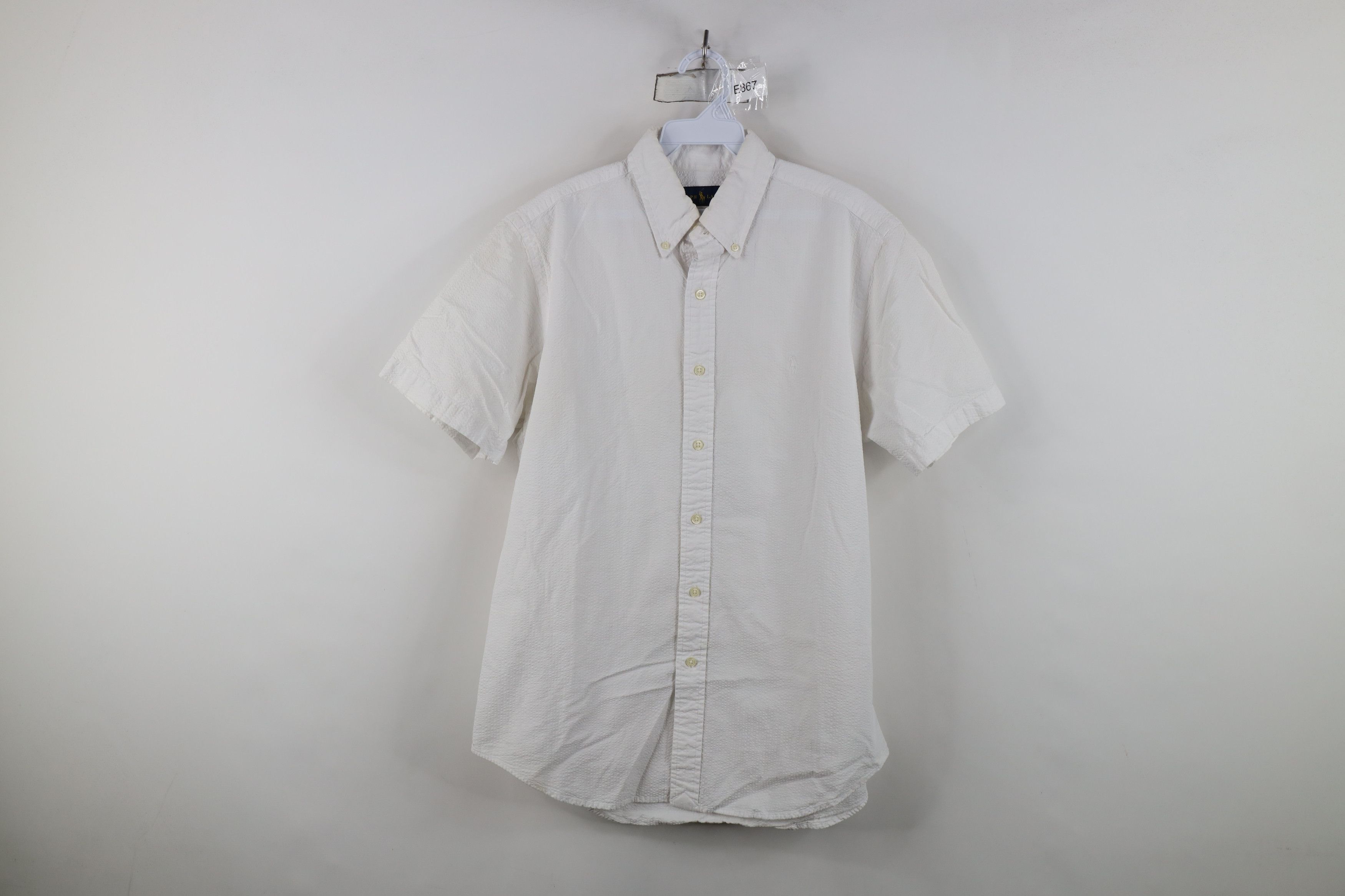 Polo Ralph Lauren Vintage Ralph Lauren Short Sleeve Button Down Shirt White Size US M / EU 48-50 / 2 - 1 Thumbnail