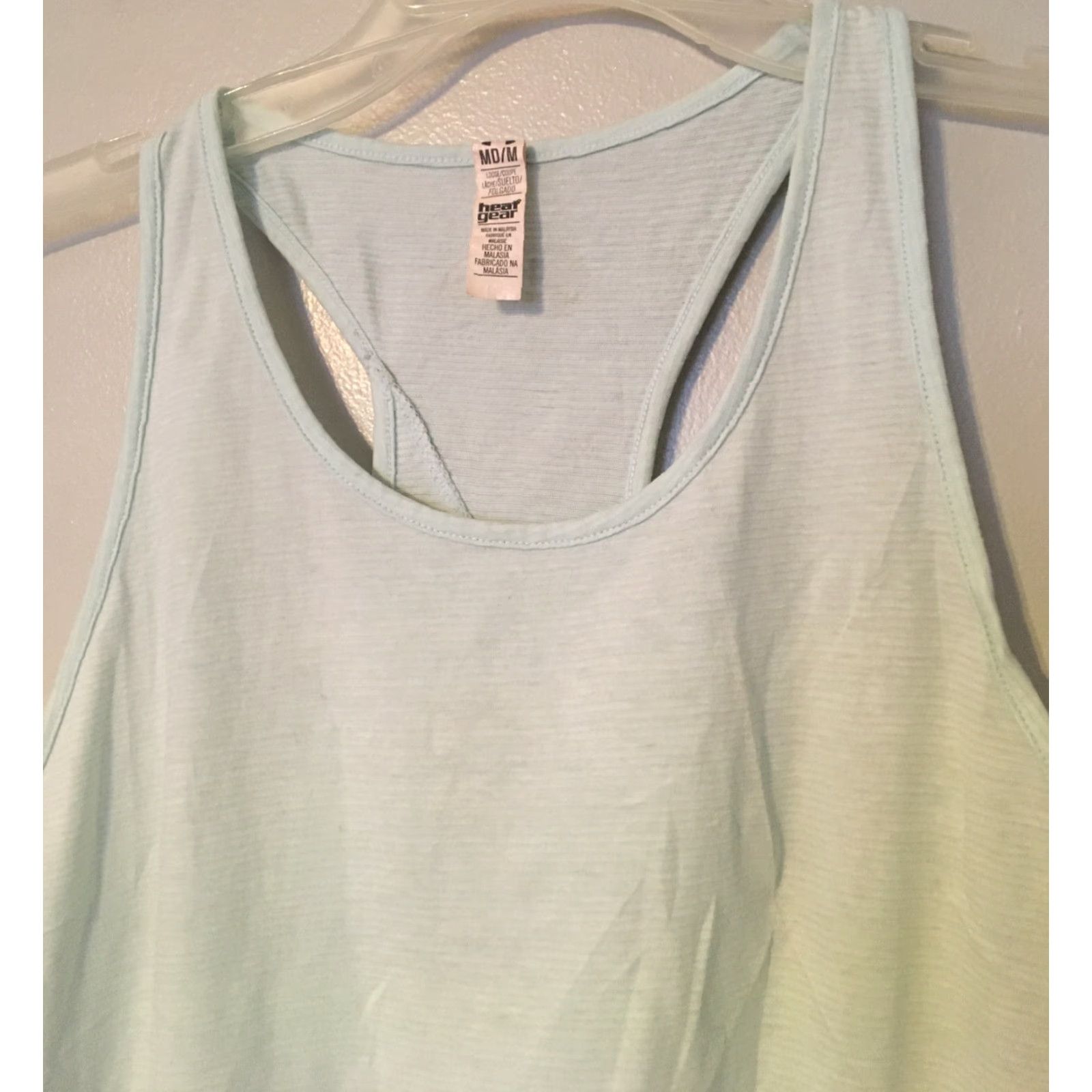 Under Armour UNDER ARMOUR Tank Top Womens Sz M Teal Racerback Loose HeatGear Gym Workout Size M / US 6-8 / IT 42-44 - 3 Thumbnail
