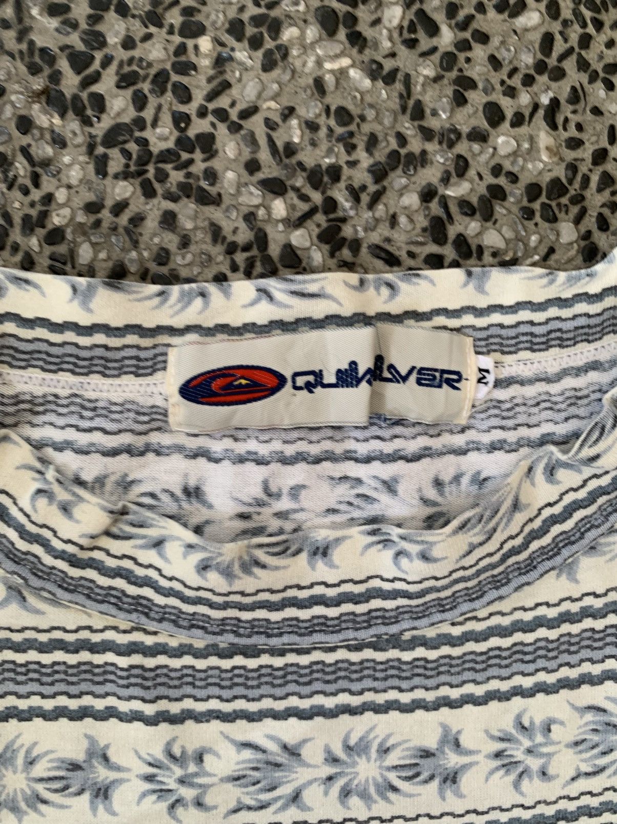 Quiksilver Vintage 90s Quiksilver Striped Surf / Surfing T shirt Size US M / EU 48-50 / 2 - 8 Thumbnail