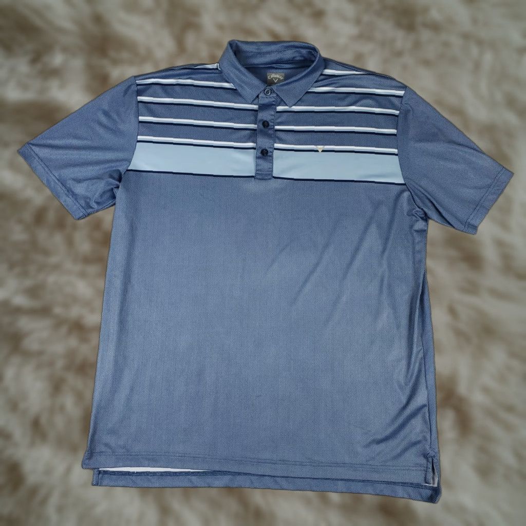 Callaway Callaway Polo Shirt Mens L Blue Opti Dri Fit Golf Short Sleeve Polo Day/Season Sports Size US L / EU 52-54 / 3 - 1 Thumbnail