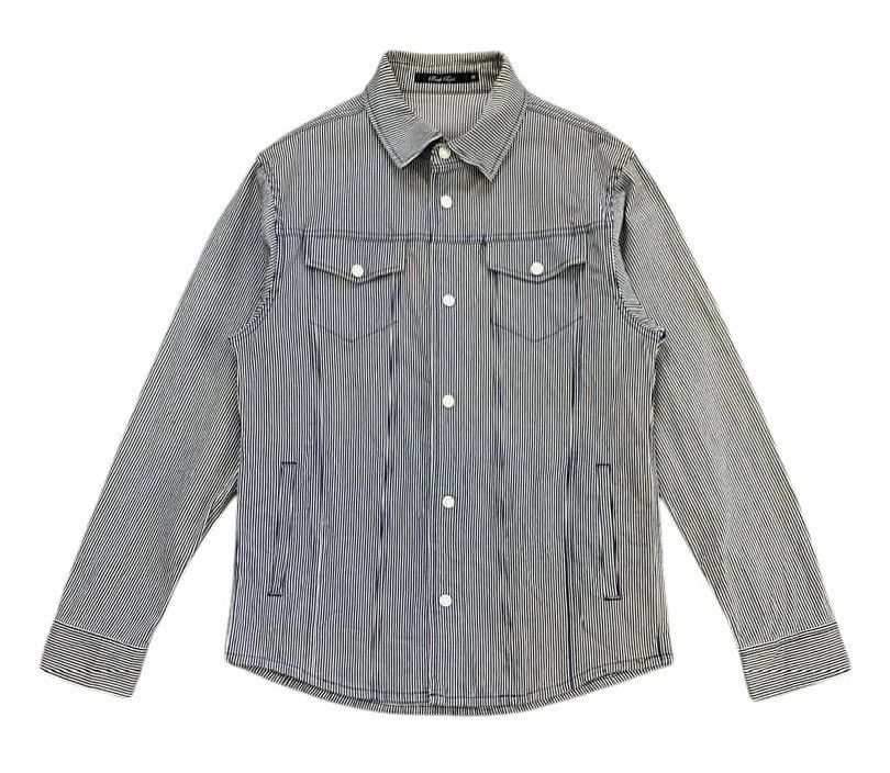 Japanese Brand Hickory Stripes Back Point Jacket Size US M / EU 48-50 / 2 - 1 Thumbnail