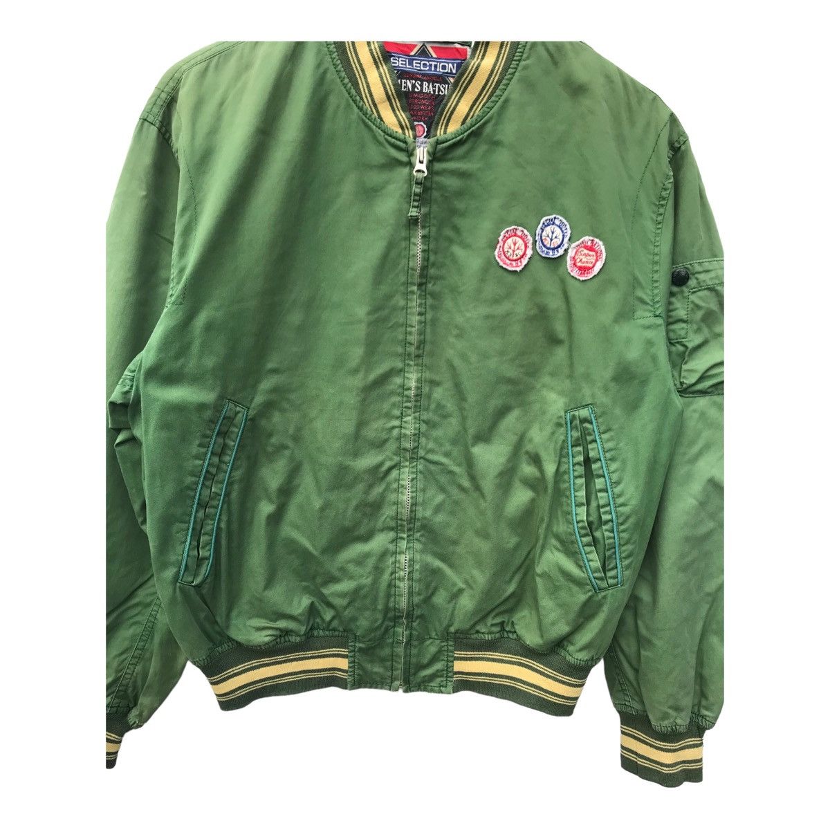 Japanese Brand Japan Streetwear Men’s Ba-tsu Spellout Sun Faded Jacket Size US M / EU 48-50 / 2 - 5 Thumbnail