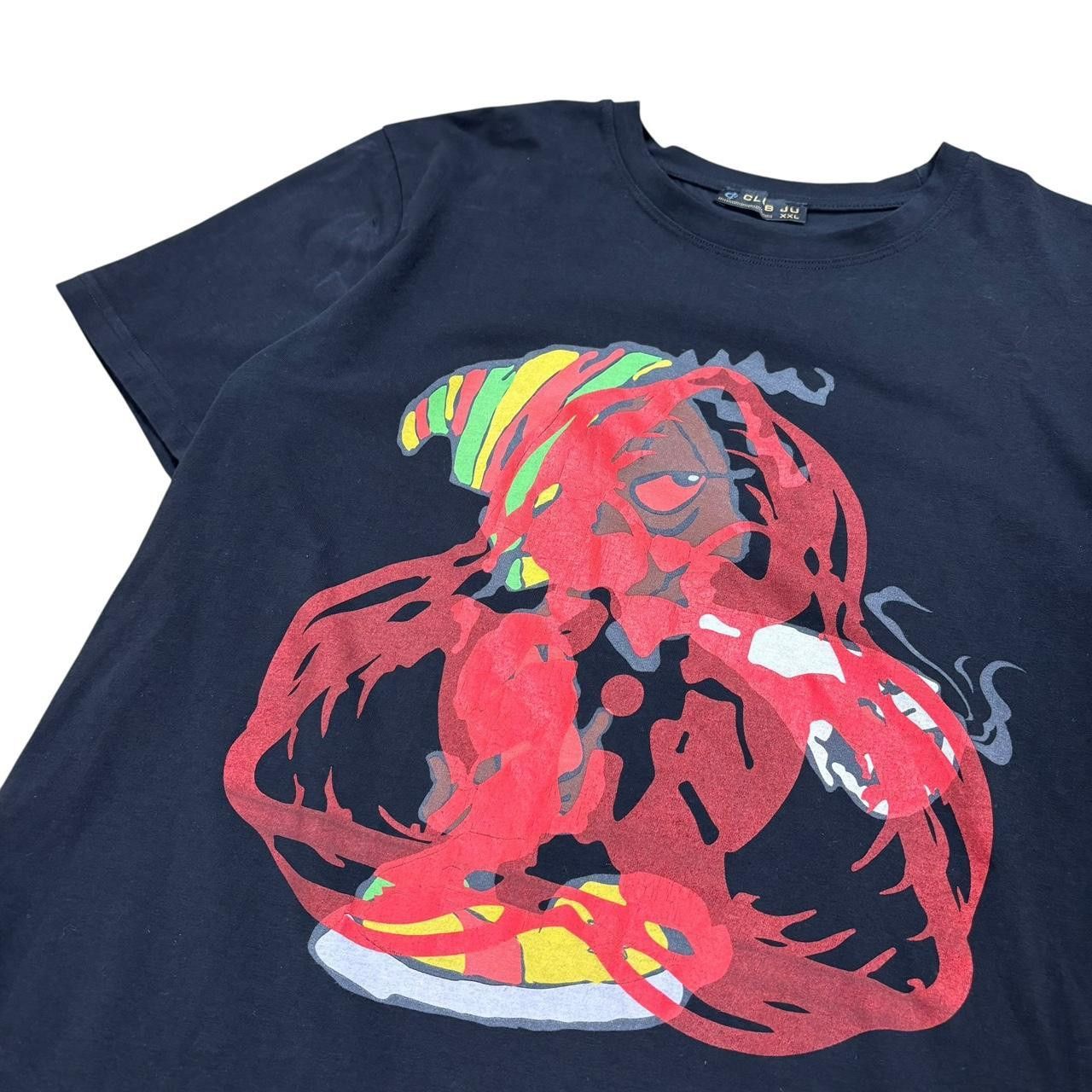 Vintage Vintage Rasta T-Shirt with Roach’s Revived Custom Print Size US XL / EU 56 / 4 - 3 Thumbnail