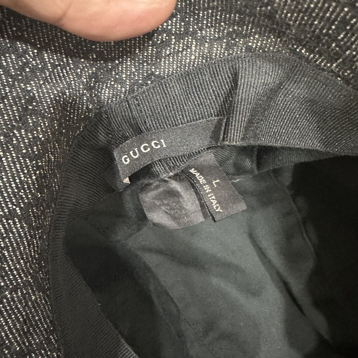 Gucci ‼️YES‼️ GUCCI GG BLACK MONOGRAM BUCKET HAT L SIZE Size ONE SIZE - 8 Thumbnail