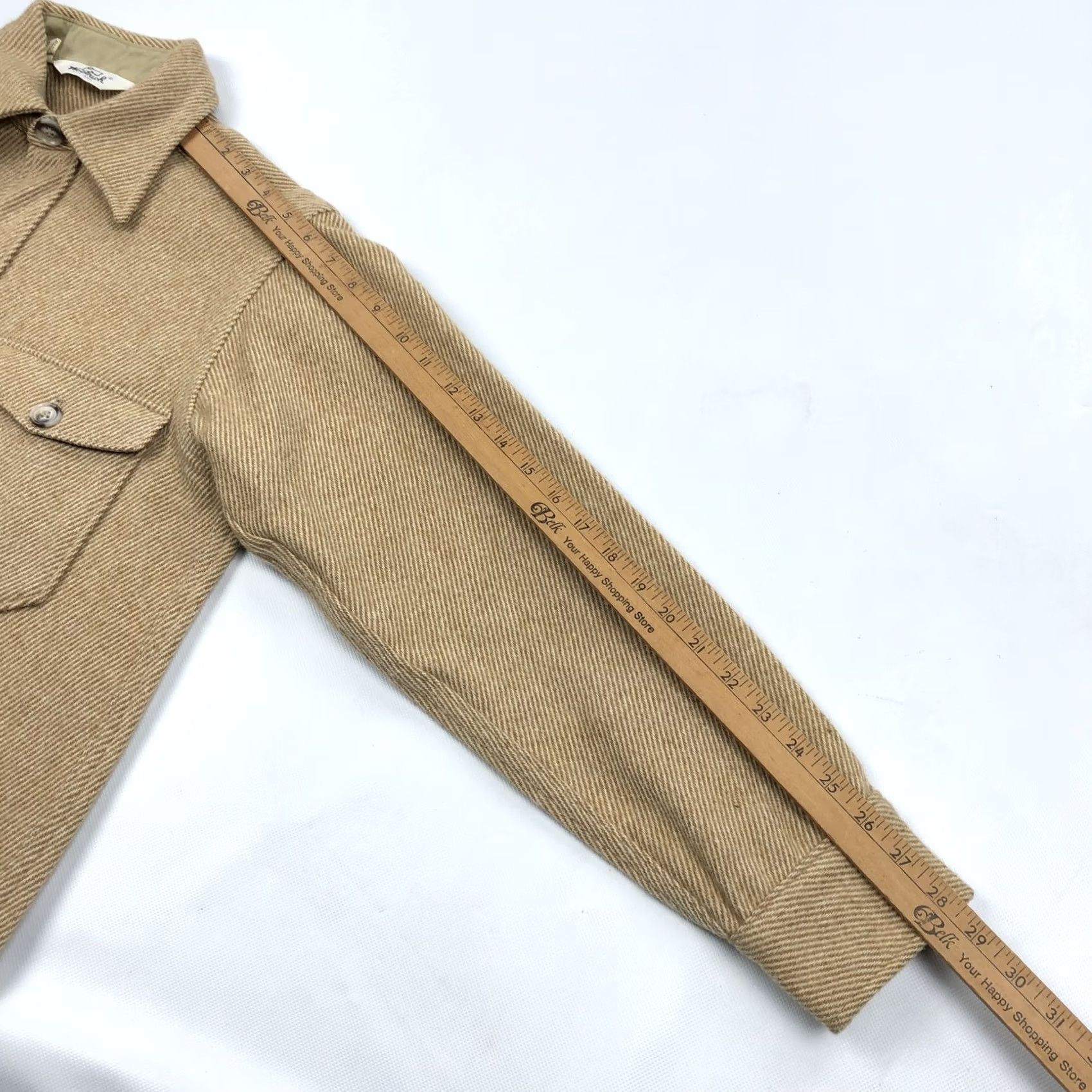 Vintage VINTAGE Woolrich Men's M Medium Brown Tan Wool Blend Heavy Button Down Shirt Size US M / EU 48-50 / 2 - 6 Thumbnail
