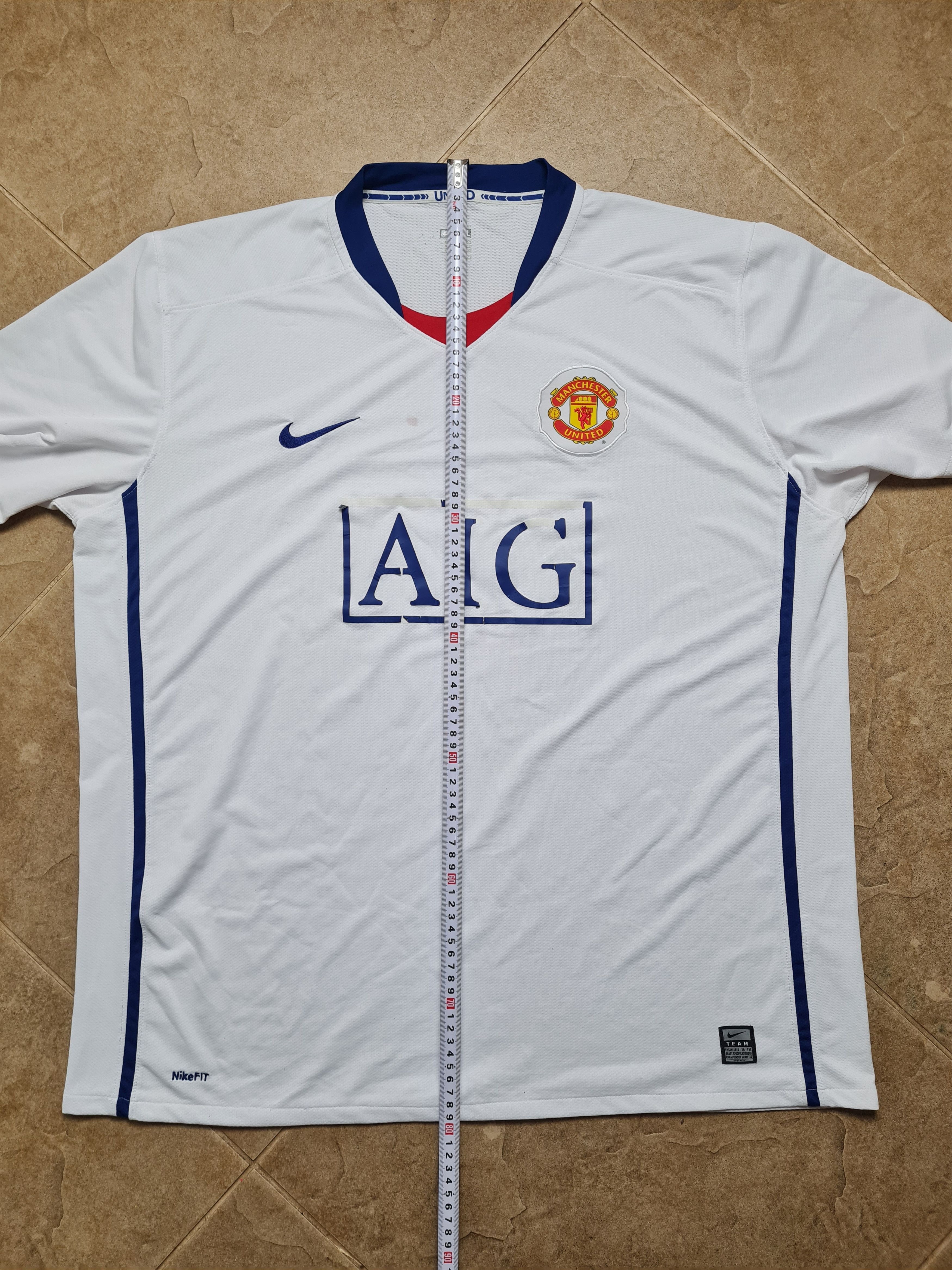 Nike Nike Manchester United Away 2008/09 Soccer Jersey Football Size US XXL / EU 58 / 5 - 6 Thumbnail