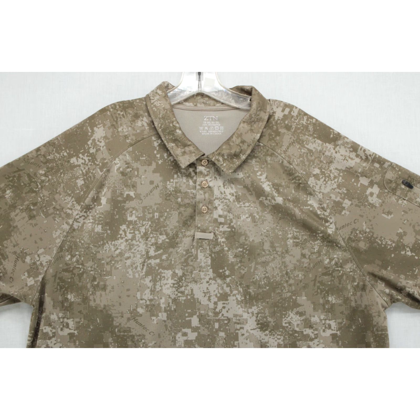 Vintage ZTN Polo Shirt Mens 2XL Green Digitized Camo Short Sleeve Zipper sleeve Pocket Polo Shirt Mens 2XL Green Digitized Camo Short Sleeve Zipper Pocket Size US XXL / EU 58 / 5 - 2 Thumbnail