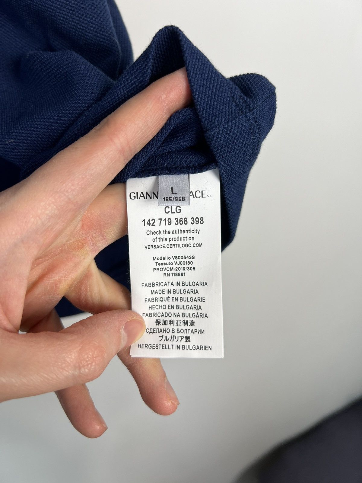 Versace Polo Shirt Versace Collection Logo Medusa Size US L / EU 52-54 / 3 - 4 Thumbnail