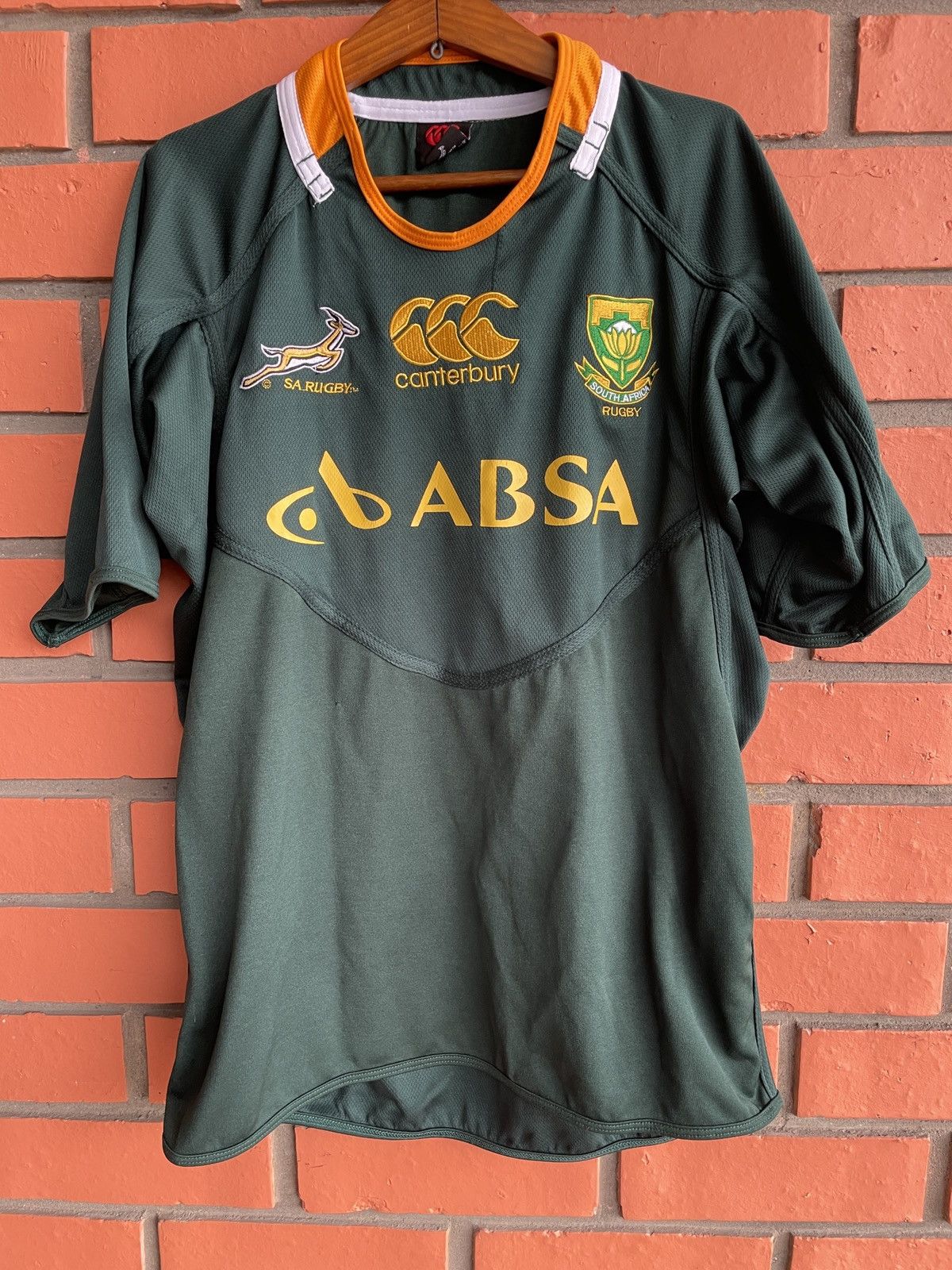 Canterbury of New Zealand Vintage South Africa Canterbury 2011/12 Home Jersey Rugby Size US XL / EU 56 / 4 - 1 Thumbnail