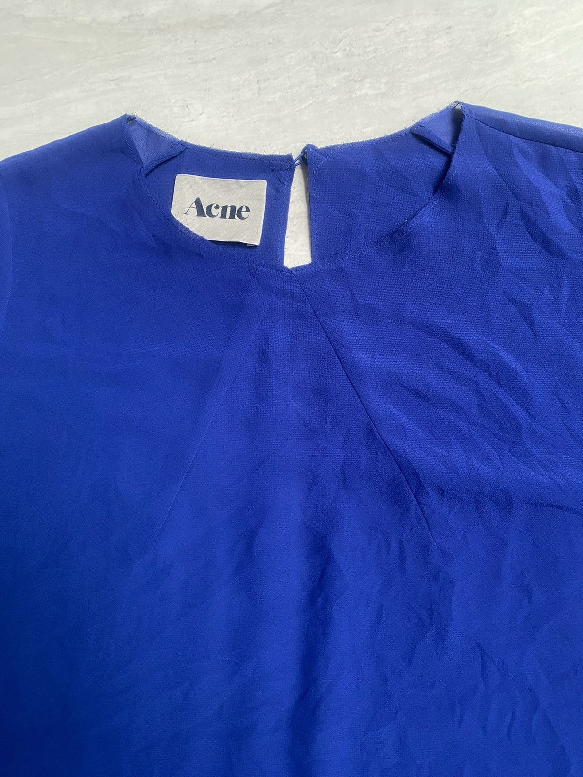 Acne Studios ACNE STUDIOS Blue Midi Dress Size L / US 10 / IT 46 - 4 Thumbnail