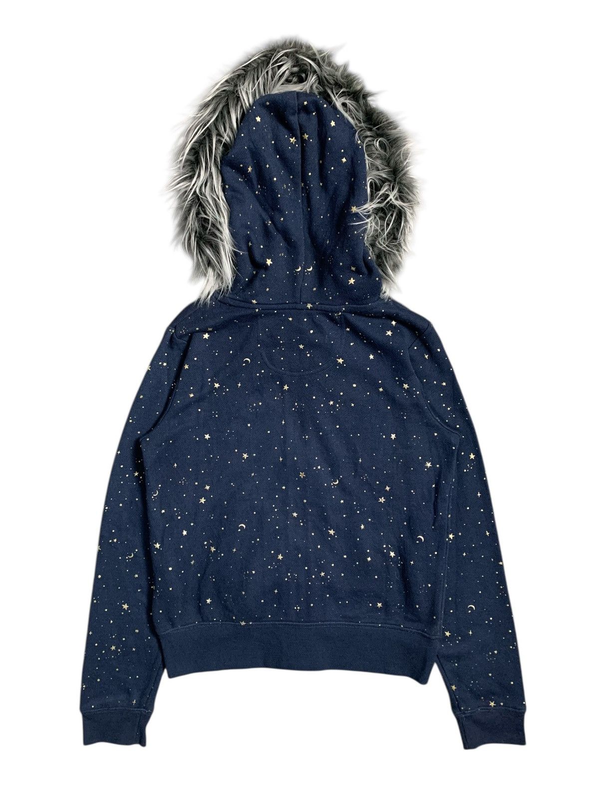 20471120 STARS AND MOON GLITTER FUR ZIP HOODIE KMRII IFSIX LGB STYLE Size US M / EU 48-50 / 2 - 2 Thumbnail