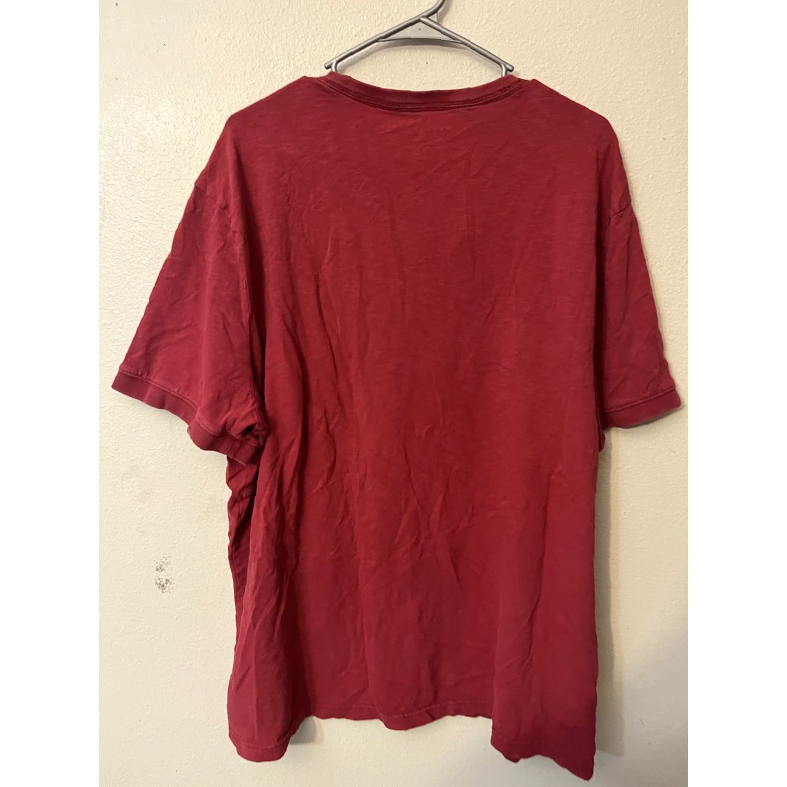 Aeropostale Aéropostale Men’s Henley T-Shirt – 3XL – Red – Lightweight Cotton Knit with Logo – Regular Fit – Shirt Size US XXL / EU 58 / 5 - 2 Thumbnail