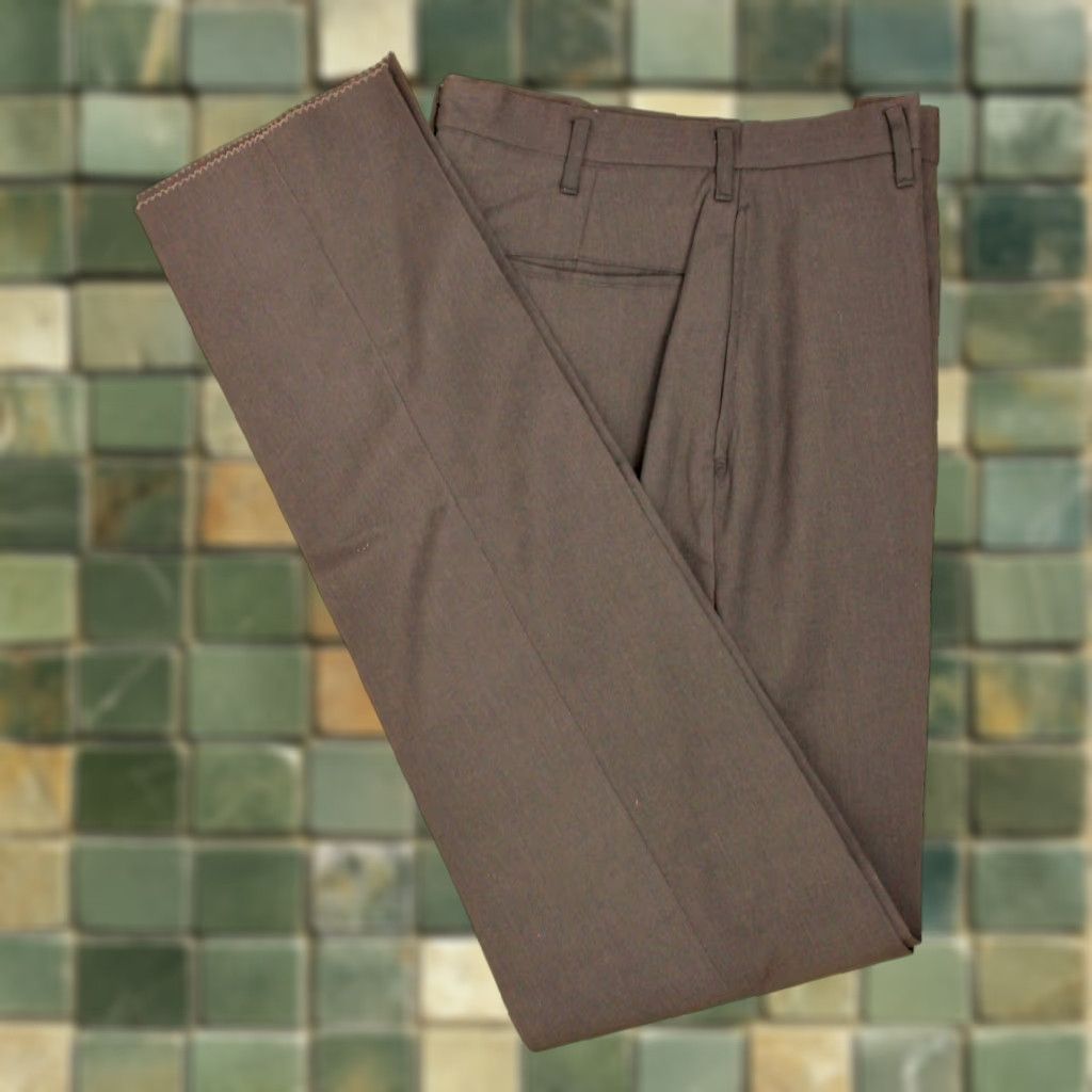 Vintage VINTAGE Relax N Togs Men's VTG 1960s NOS Grey Tapered Drop Loop Pants 29x37 60s Trousers Mens Size US 29 - 1 Thumbnail