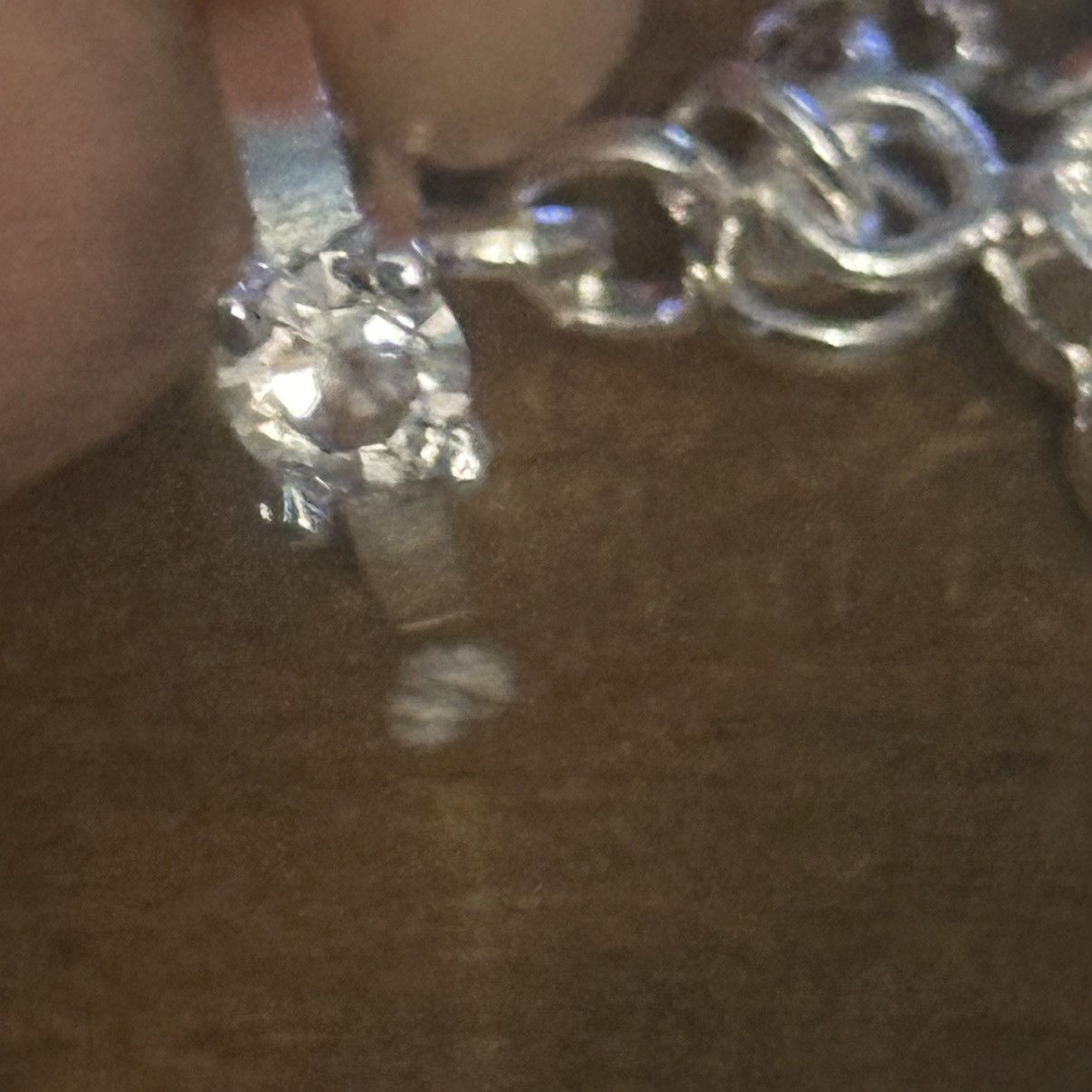 Other 925 silver rhinestone charm bracelet Size ONE SIZE - 7 Thumbnail