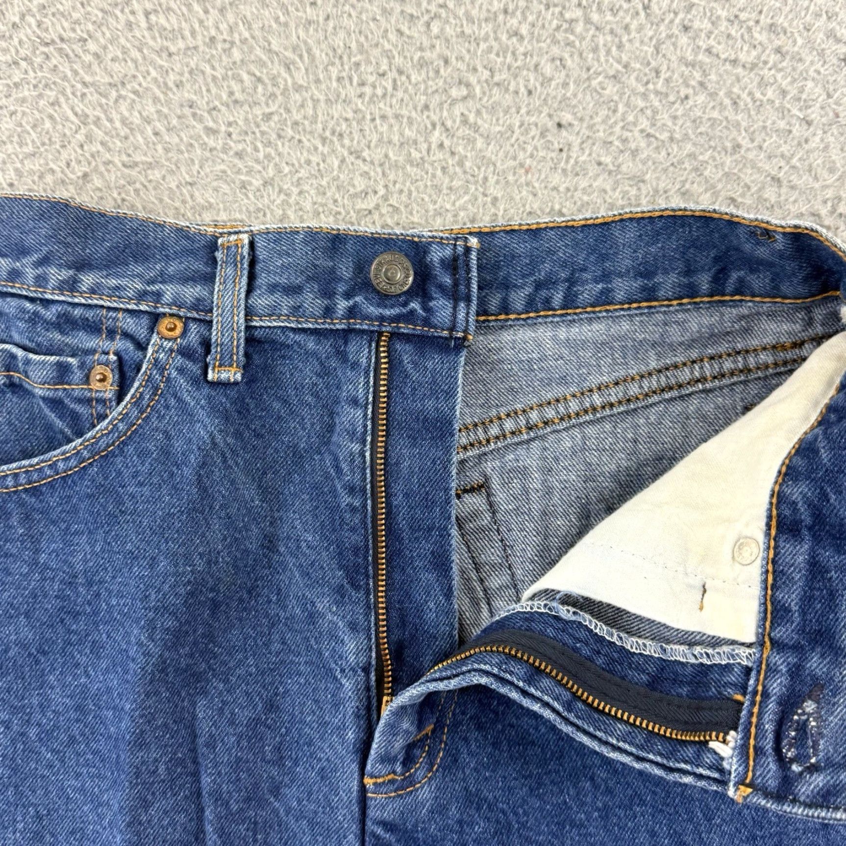 Levi's VINTAGE Levi’s Skirt Women’s 9 Blue Denim High Rise A-Line 80s Boho Jeans Short Womens Size 30" / US 8 / IT 44 - 4 Thumbnail