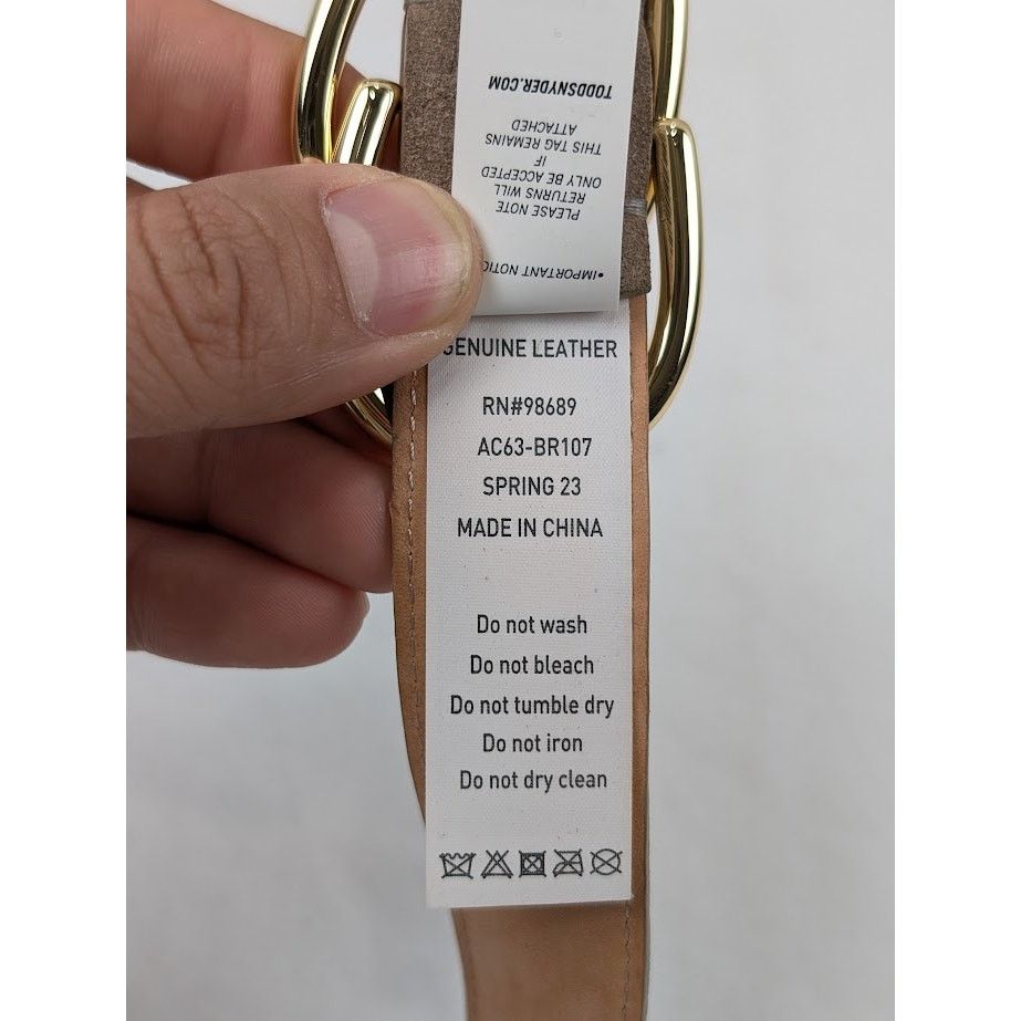 Todd Snyder o1rshd1 CC20 Size: 34 / Classic Dress Belt in Brown Size 34 - 14 Thumbnail
