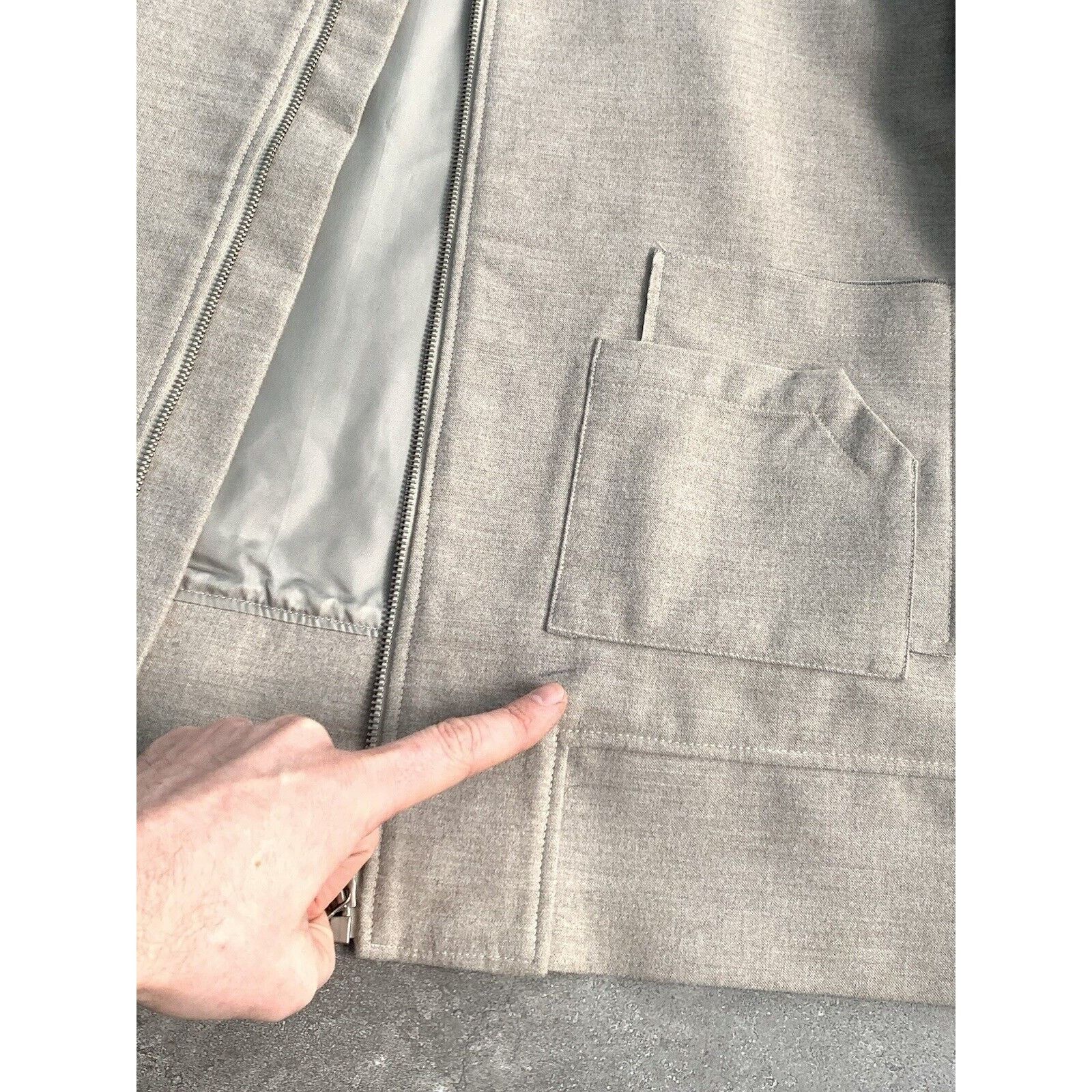 Designer × Japanese Brand × NE.SENSE NE.SENSE NECESSITY SENSE Tweed Wool Chore Bomber Jacket SZ S Size US S / EU 44-46 / 1 - 23 Thumbnail