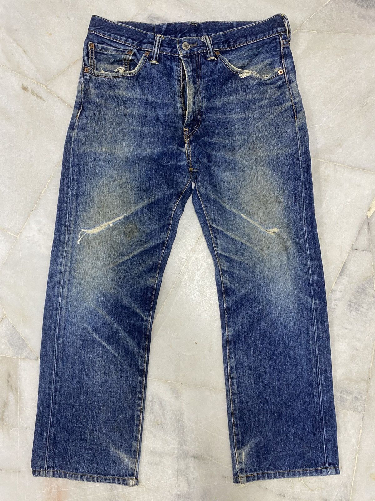 Levi's Size 31x26 Vintage Levis Distressed Jeans Faded Pants Denim Size US 31 - 1 Thumbnail