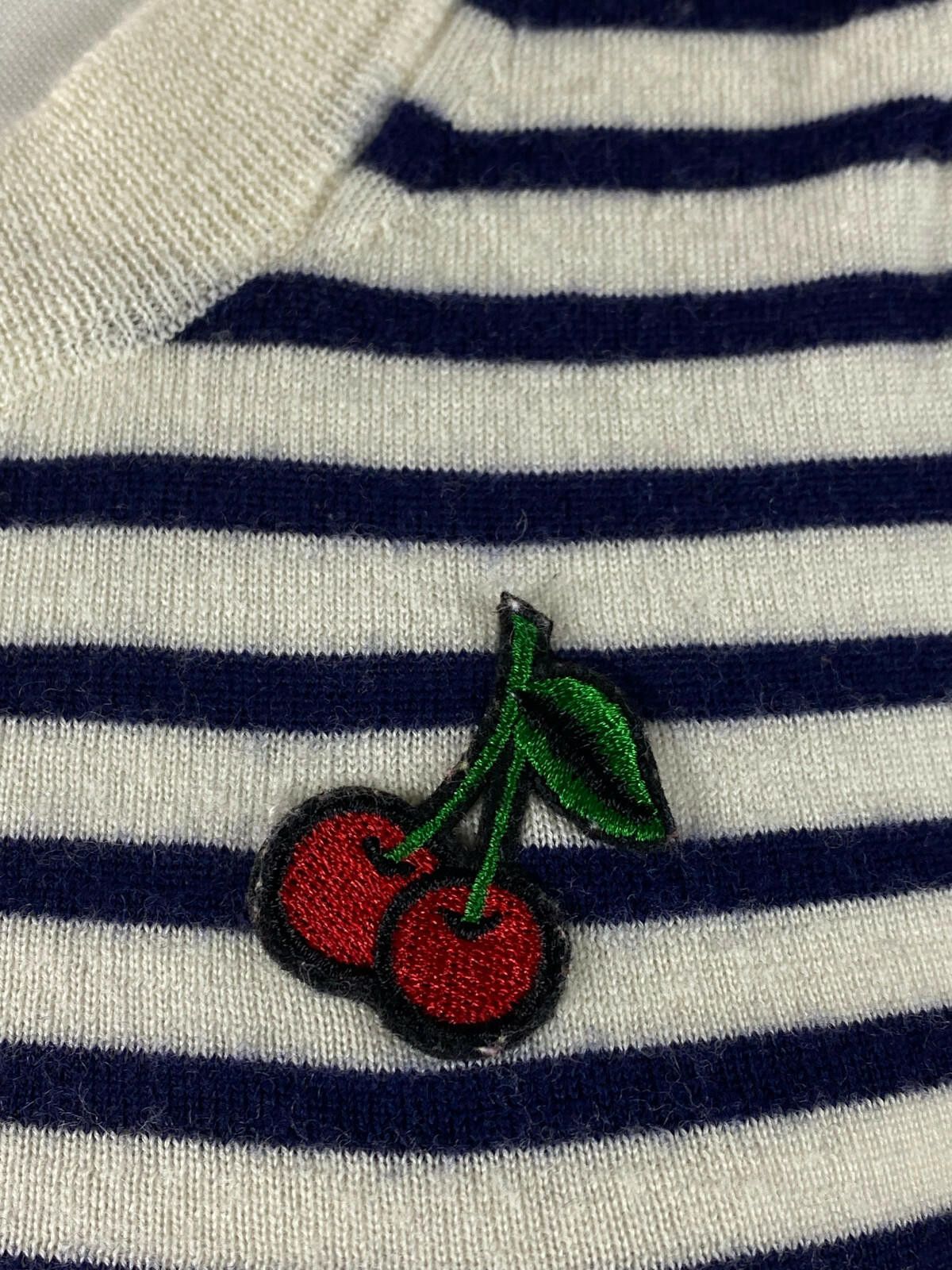 J.Crew Ladies J. Crew Stripe Merino Wool 3/4 Sleeve Sweater Size XS Size XS / US 0-2 / IT 36-38 - 4 Thumbnail