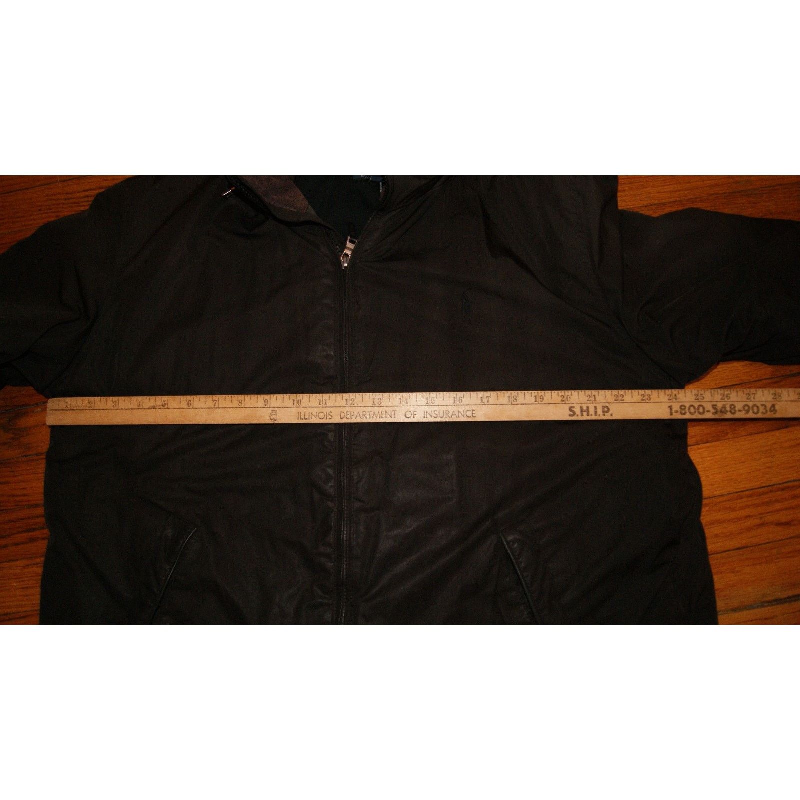 Polo Ralph Lauren VTG Polo Ralph Lauren Mens XL Bomber Coat Calf Leather Trim Size US XL / EU 56 / 4 - 7 Thumbnail