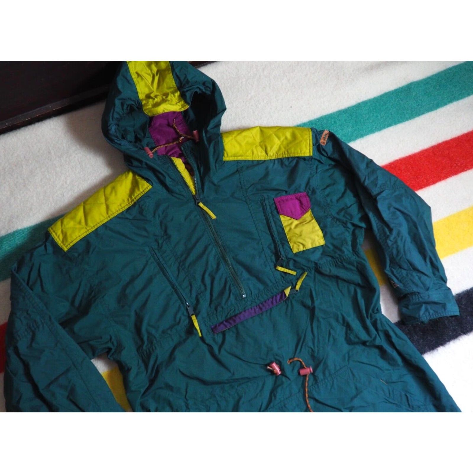 Vintage VINTAGE Gerry Anorak Windbreaker Outdoor Shell Jacket Mens L Green 80s Nylon Outdoor Mens L Green 1980s Size US L / EU 52-54 / 3 - 2 Thumbnail