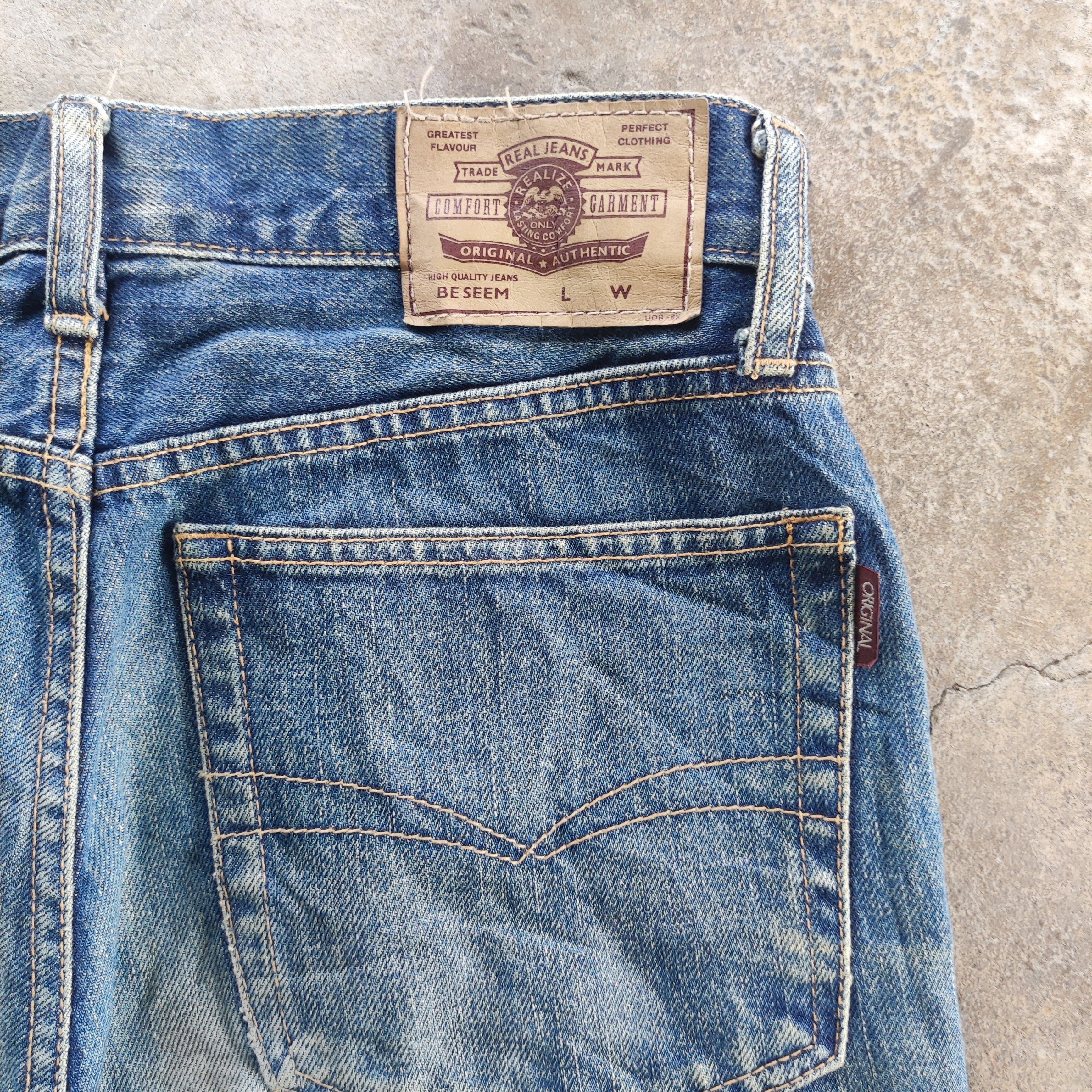 Japanese Brand Vintage Japanese Brand Real Jeans Faded Pants Size US 32 / EU 48 - 10 Thumbnail