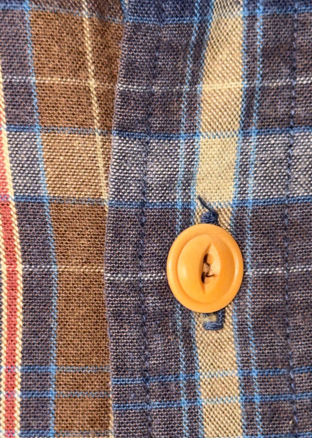 Vtg PRL Corduroy Collar Plaid Hunting Field Shirt Size M image 9