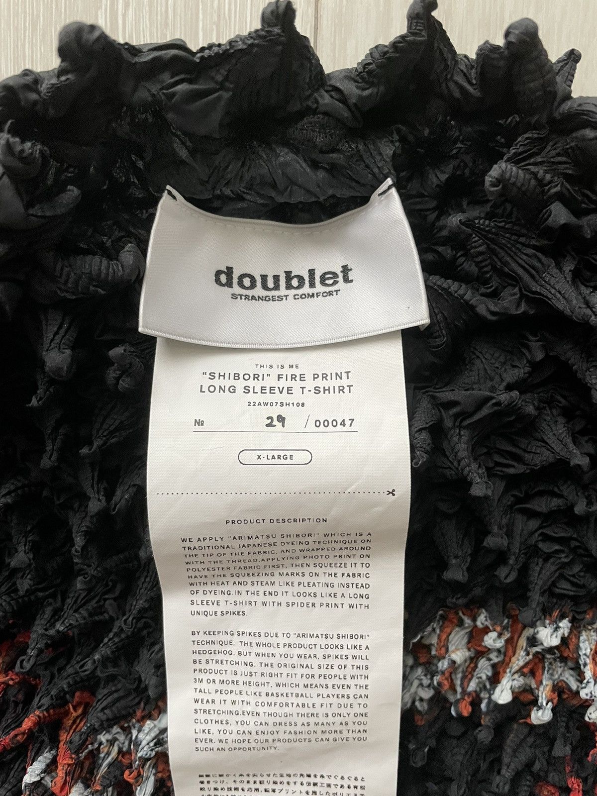 Doublet Doublet Spider Shibori FW22 Size US XL / EU 56 / 4 - 3 Thumbnail
