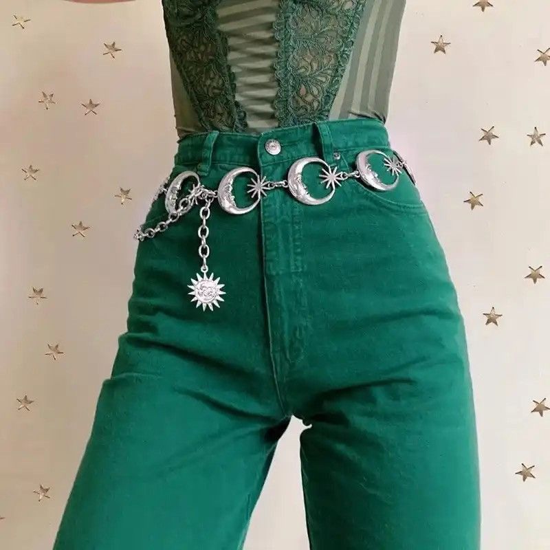 Jewelry Star Moon Chain Belt Size ONE SIZE - 1 Thumbnail