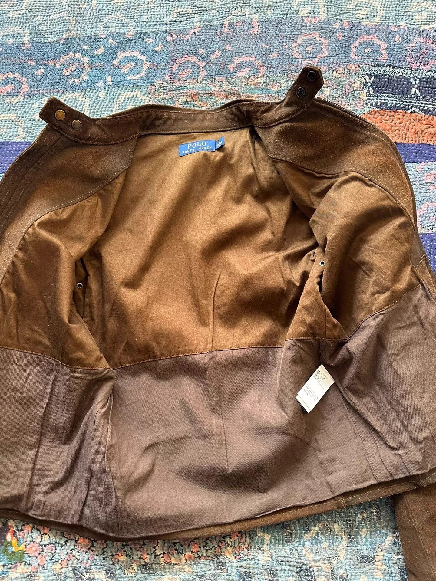 Polo Ralph Lauren Brown Suede Moto Jacket Size M Size US XXS / EU 40 - 6 Thumbnail