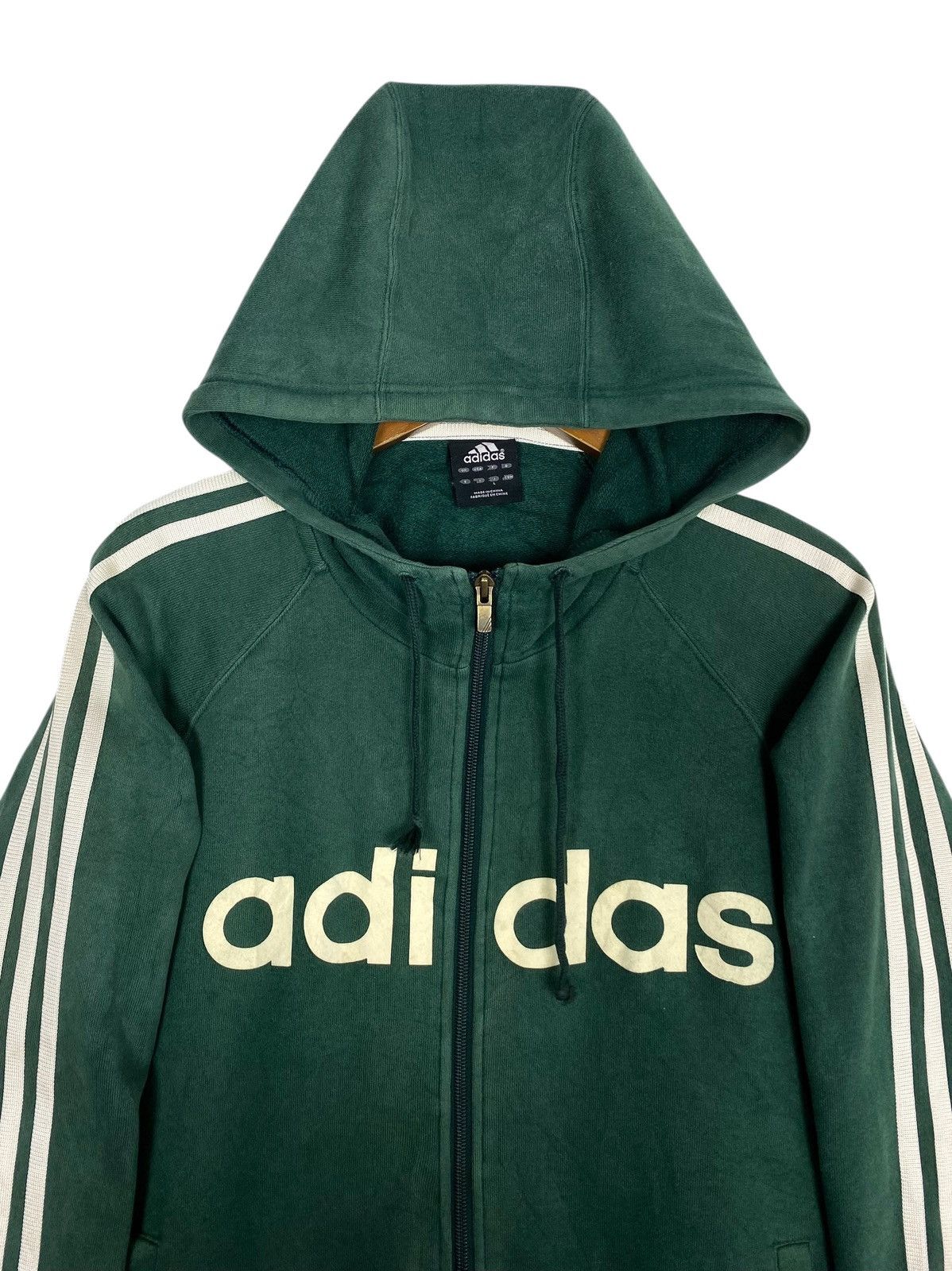 Adidas Rare‼️ Adidas Hoodie Stripe Spellout Size US M / EU 48-50 / 2 - 4 Thumbnail