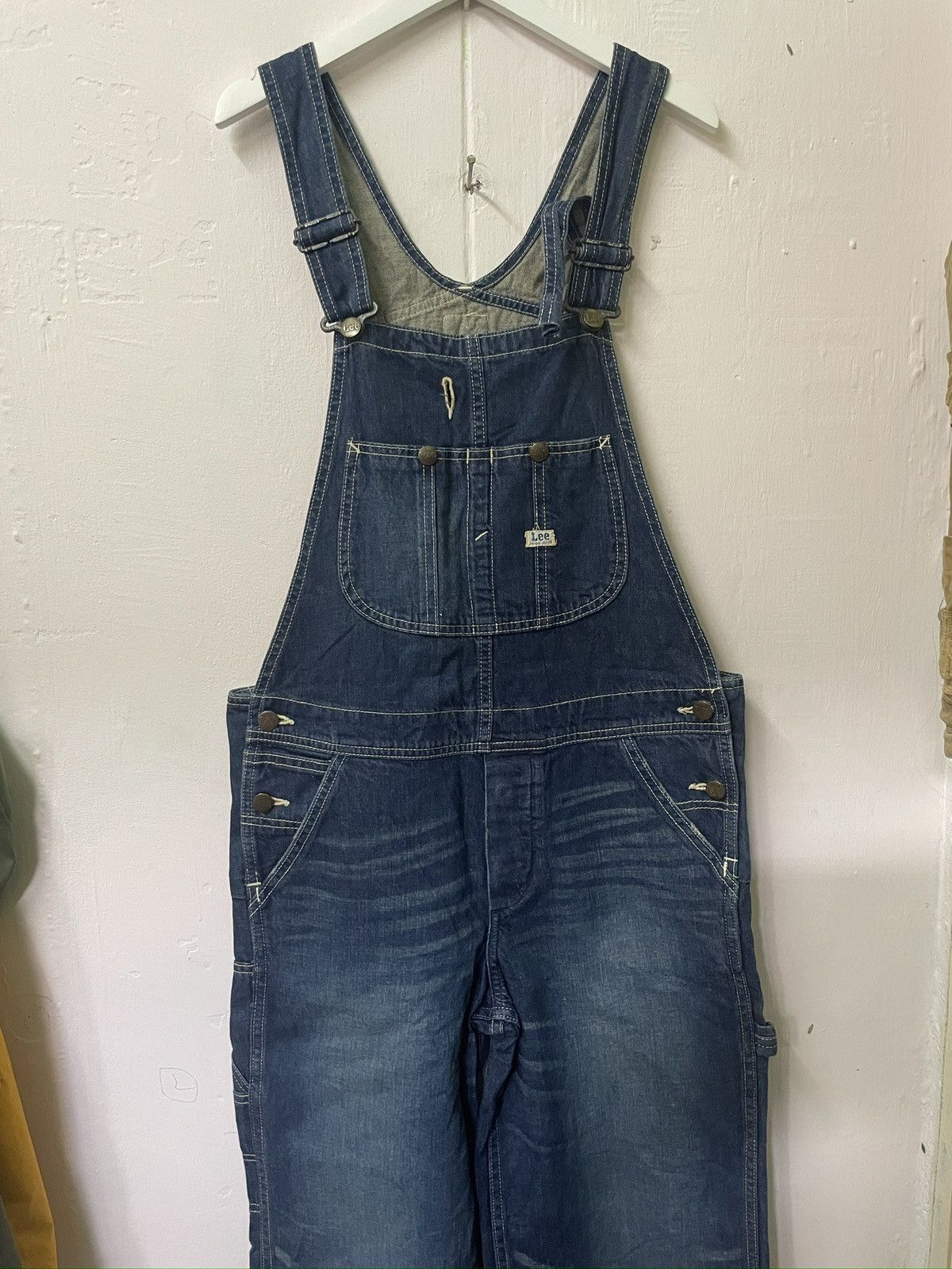 Lee Lee union vintage overall denim jeans Size US 35 - 3 Thumbnail