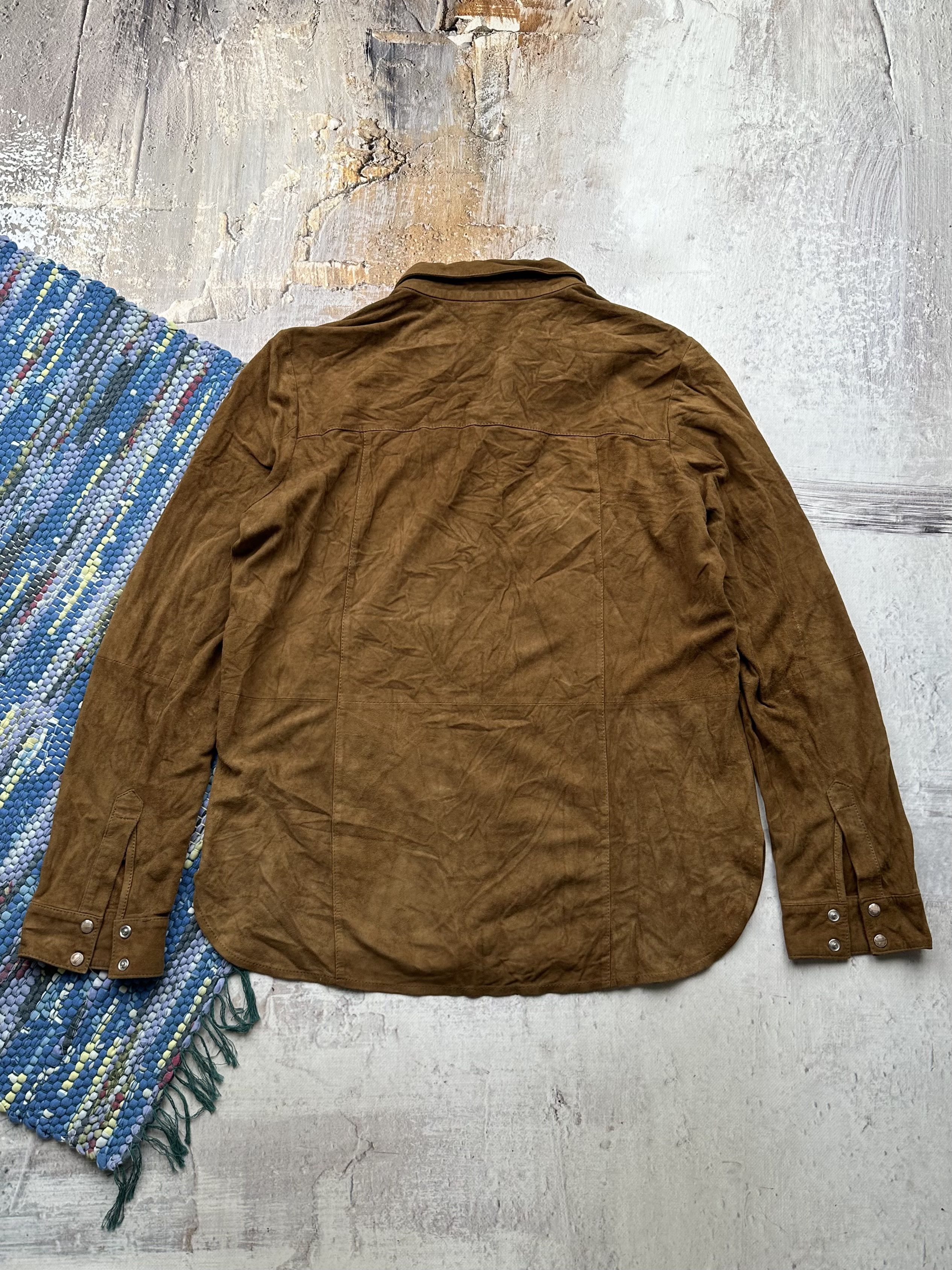 Genuine Leather Goat Leather Shirt Long Sleeve A431D15(347) Size US M / EU 48-50 / 2 - 8 Thumbnail