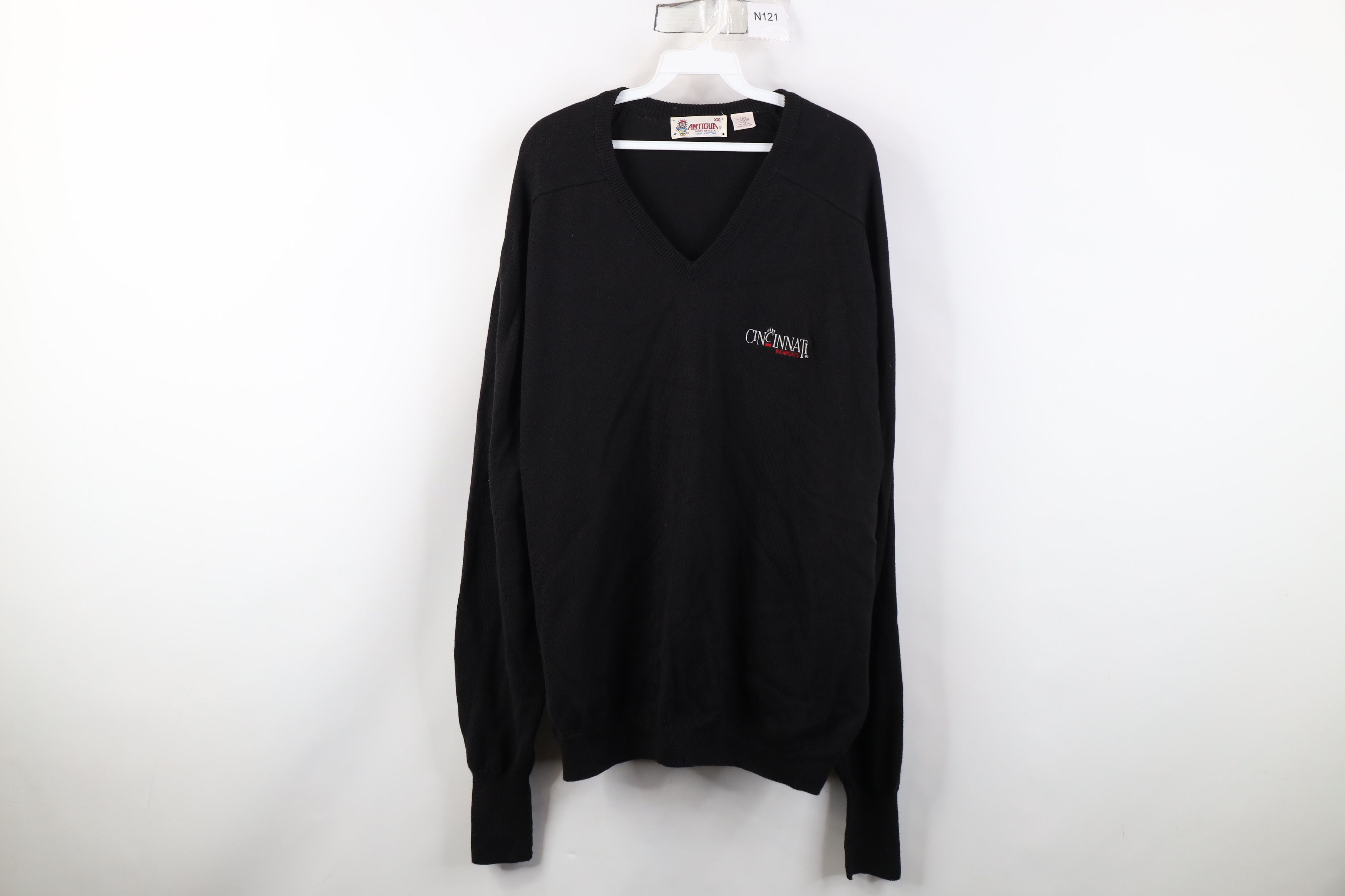 Vintage Vintage 90s University of Cincinnati Knit V-Neck Sweater US Size US XXL / EU 58 / 5 - 1 Thumbnail