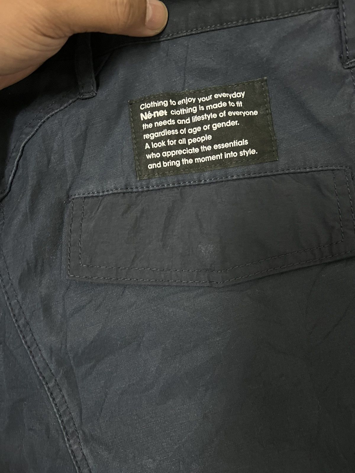 Issey Miyake × Ne-Net 2000s Ne-Net by Issey Miyake Cargo Pants CropCrotch Size US 30 / EU 46 - 10 Thumbnail