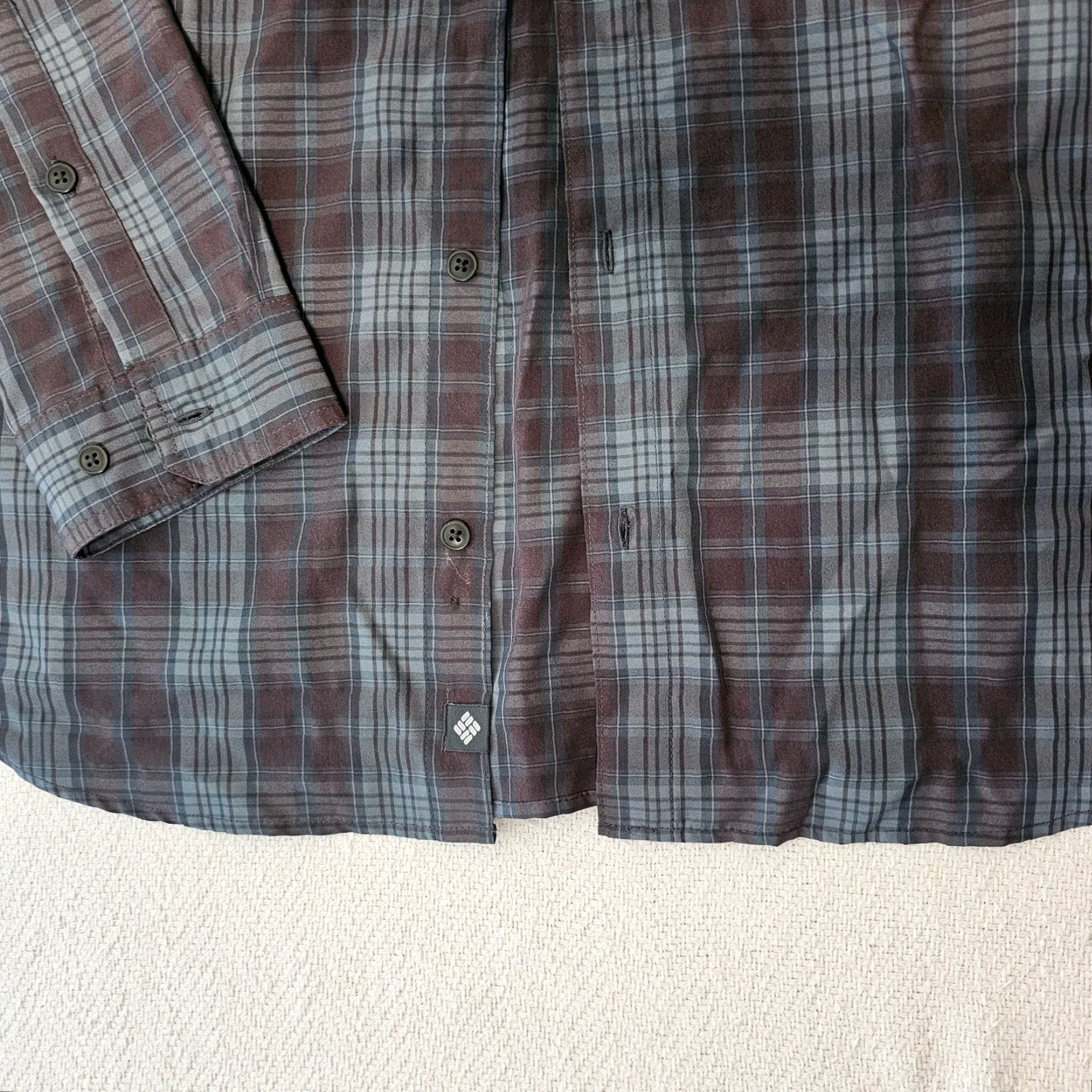 Vintage Columbia Men's Shirt 2XL Omni-Shade Long Sleeve Green Plaid Mens Size US XXL / EU 58 / 5 - 4 Thumbnail