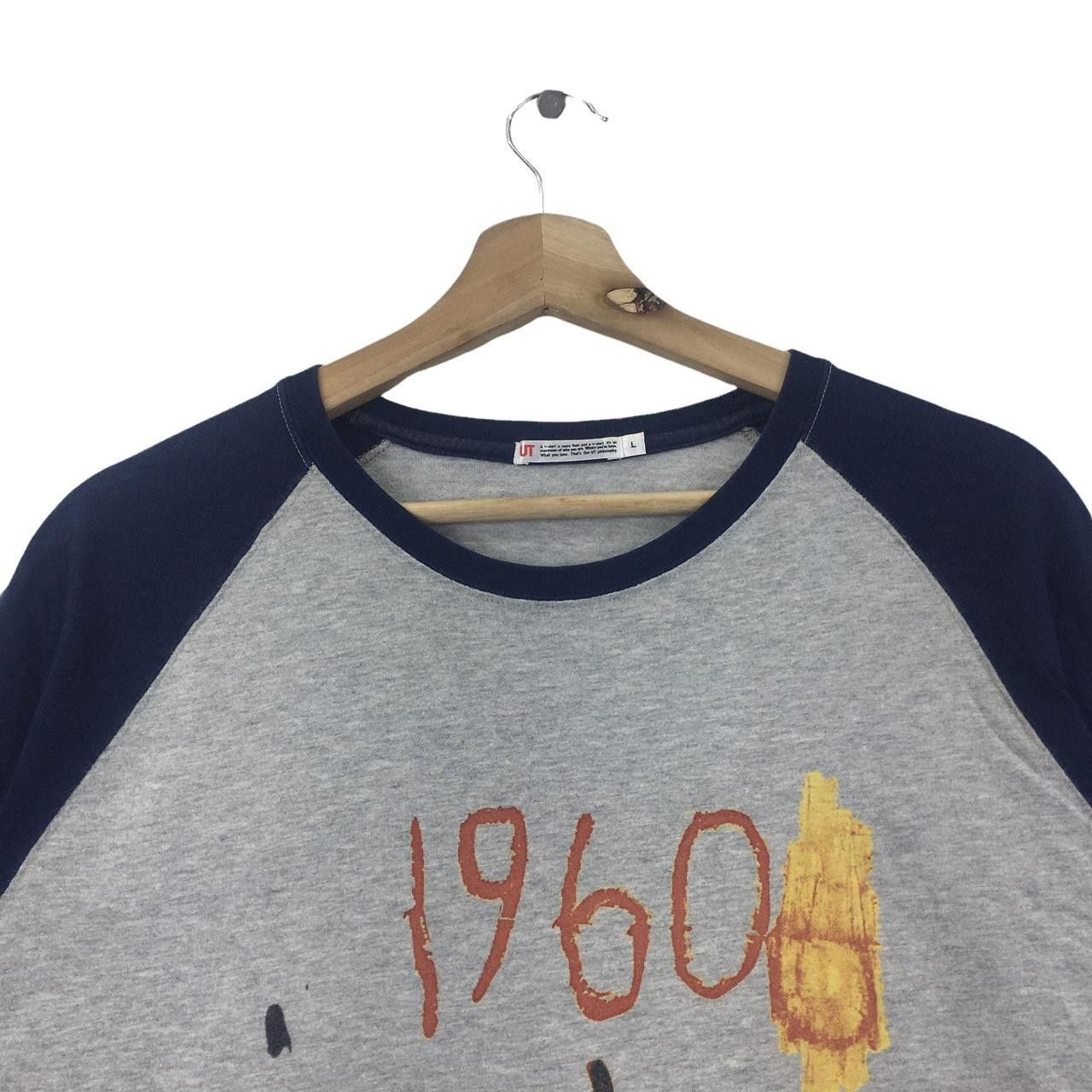 Jean-Michel Basquiat Vtg JEAN MICHEL BASQUIAT 1960 Self Potrait Tee Shirt Pop Art Size US L / EU 52-54 / 3 - 2 Thumbnail