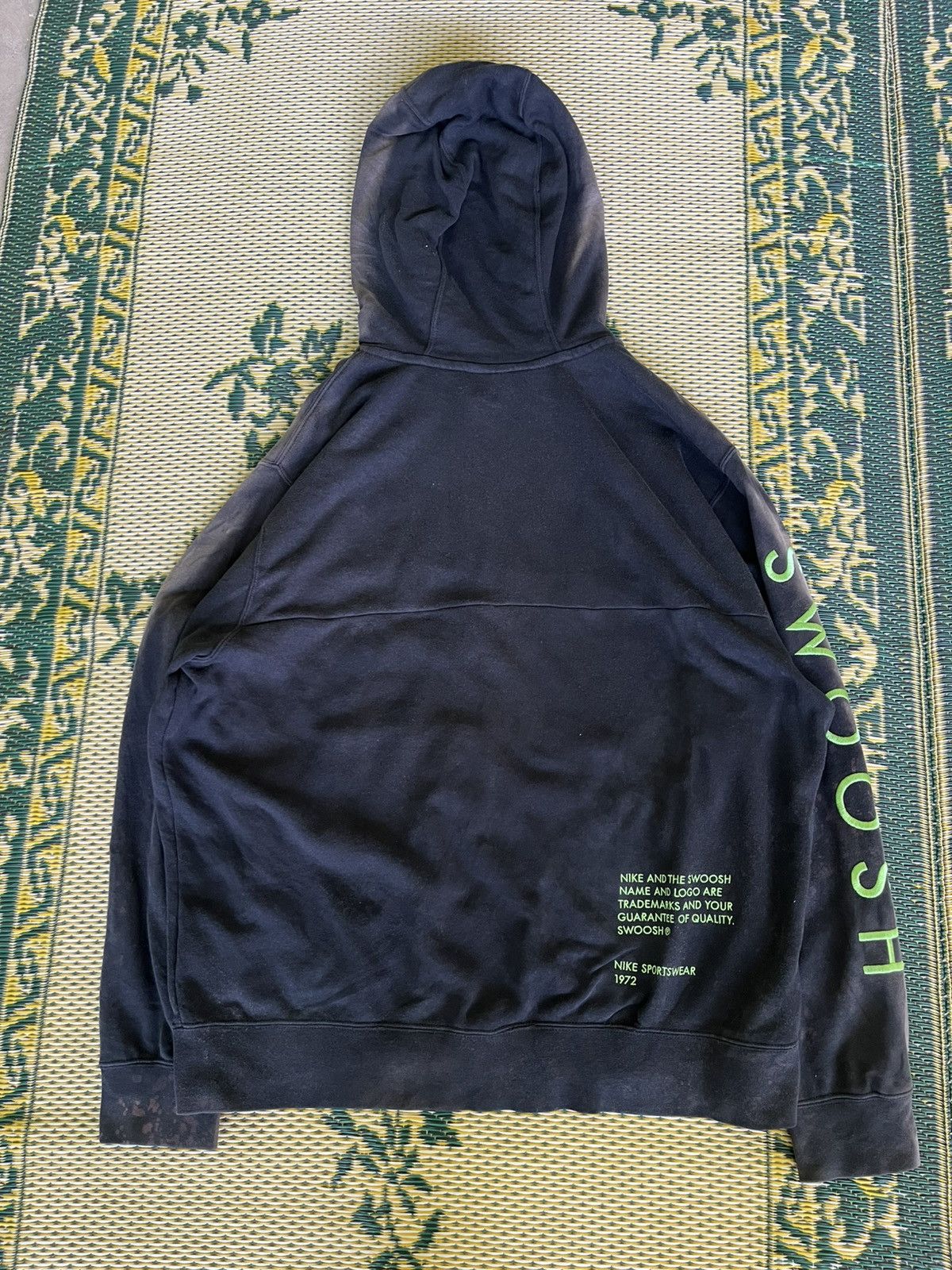 Nike Nike Distressed Zip Hoodie Double Swoosh Sleeve Logo Size US XL / EU 56 / 4 - 9 Thumbnail