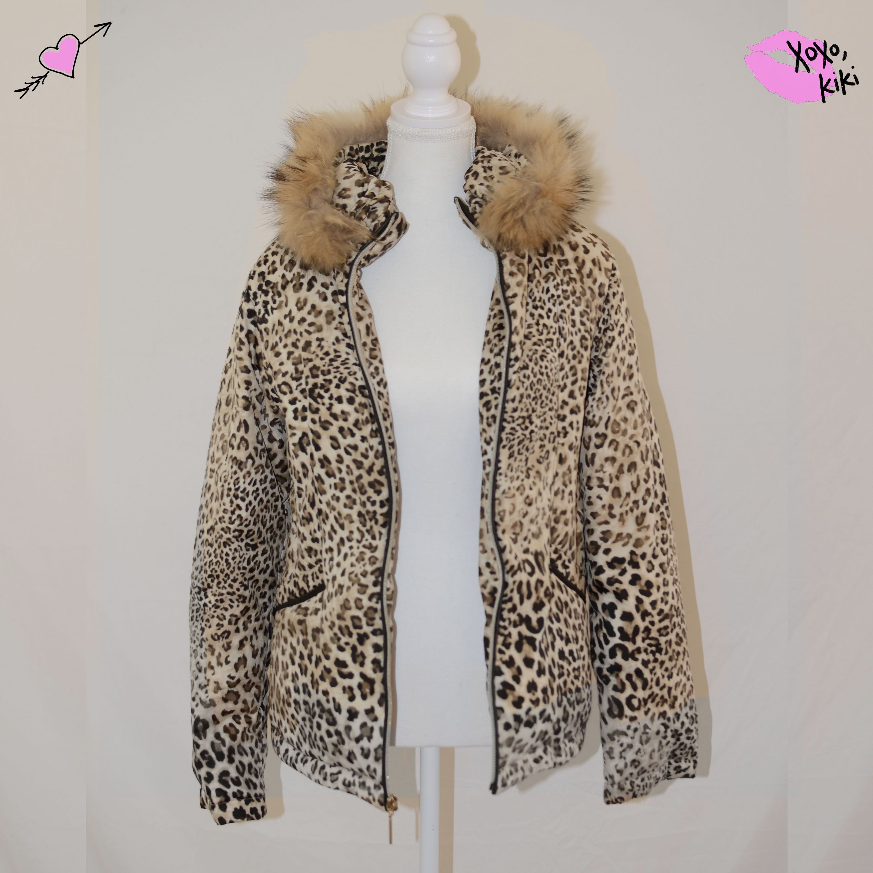 Other LEOPARD PRINT VIA SPIGA FUR TRIM PUFFER Size M / US 6-8 / IT 42-44 - 1 Thumbnail
