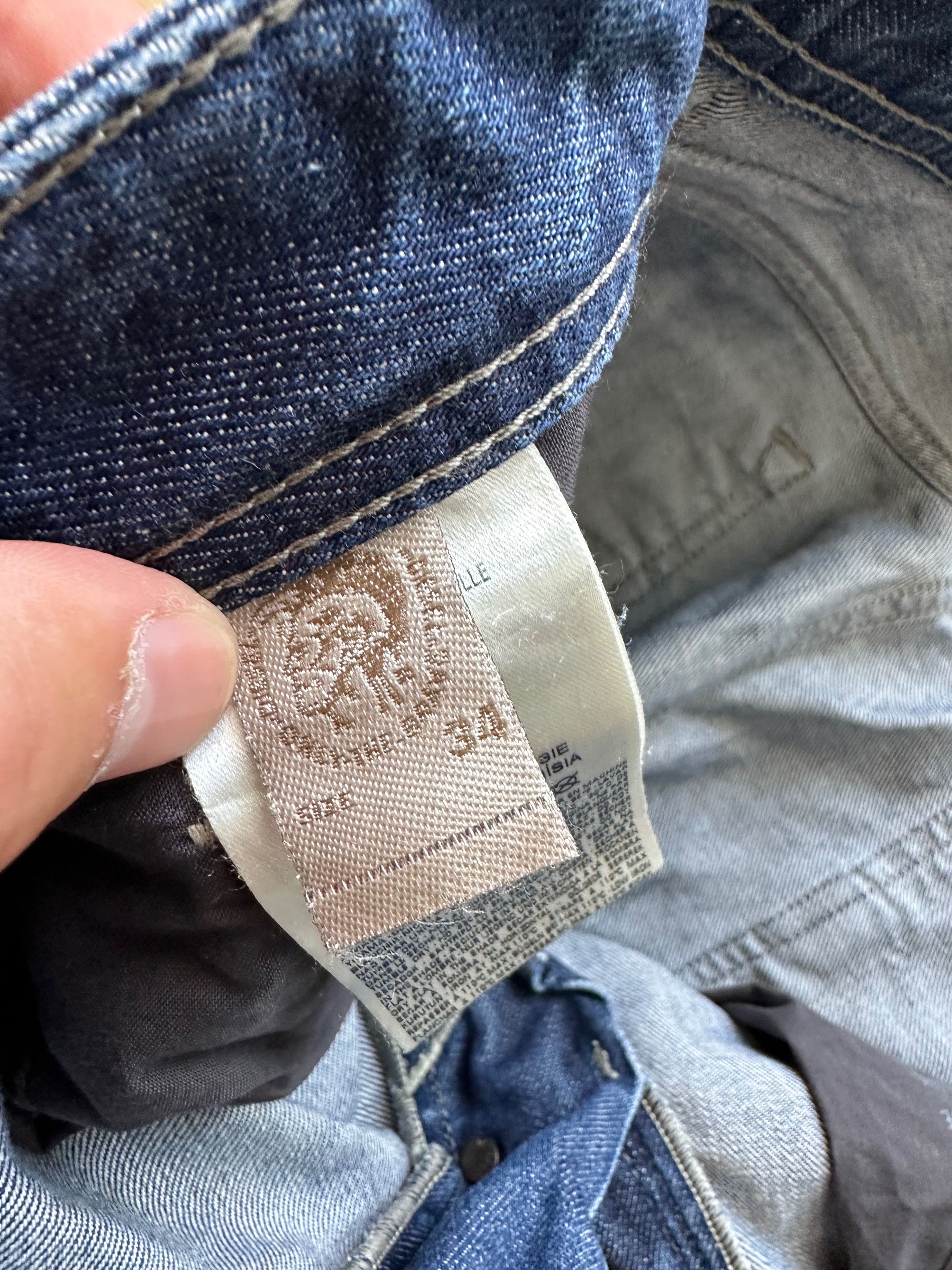 Diesel DIESEL Larkee washed blue denim regular straight pants Size US 35 - 13 Thumbnail