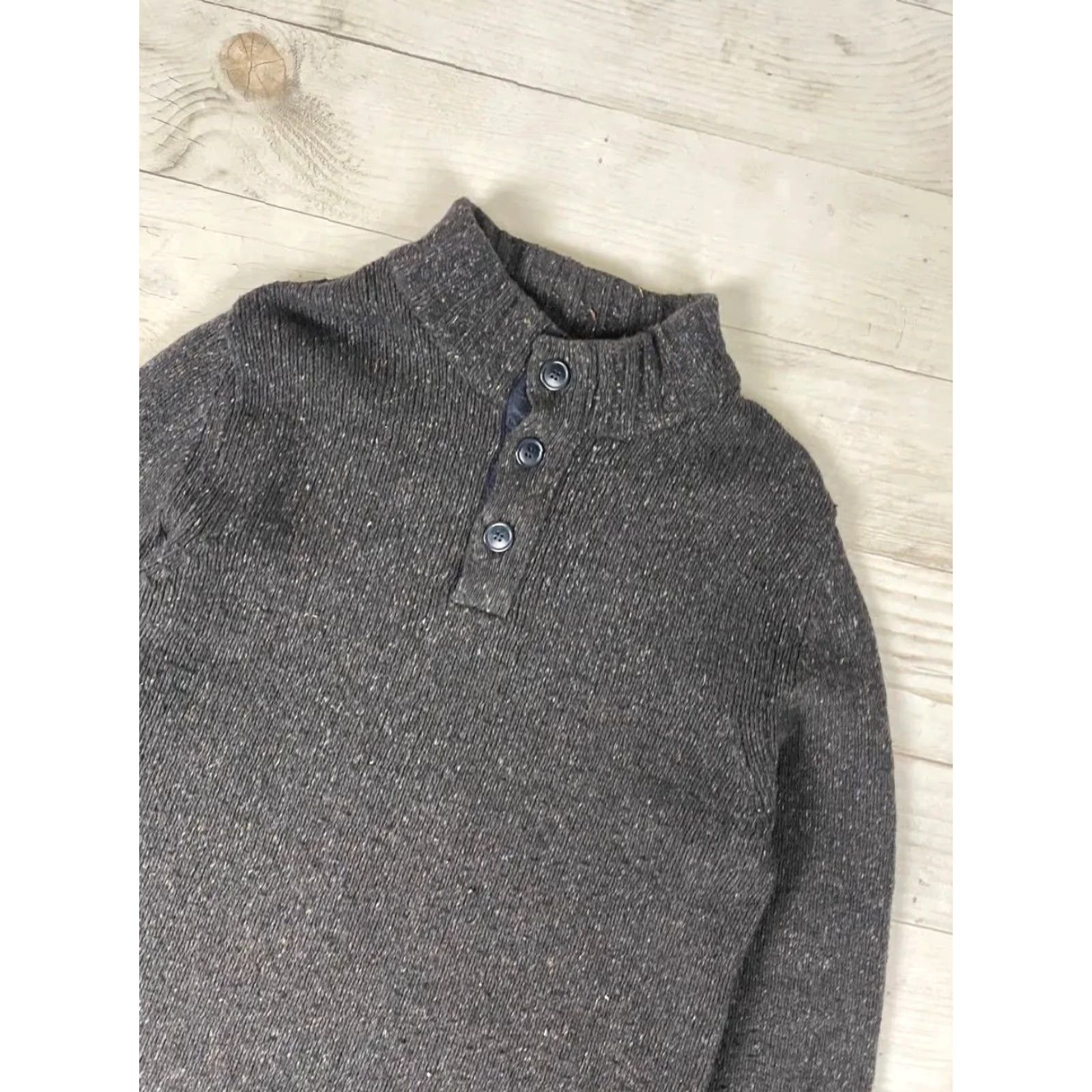 Barbour VINTAGE Barbour Sweater Men XL Black Wool Knit Pullover Size US XL / EU 56 / 4 - 2 Thumbnail